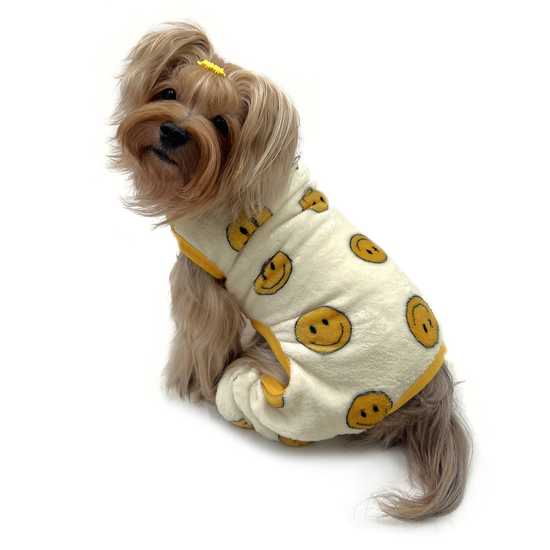 Ultra Plush Happy Face Front Sleeveless Pajamas Image 1