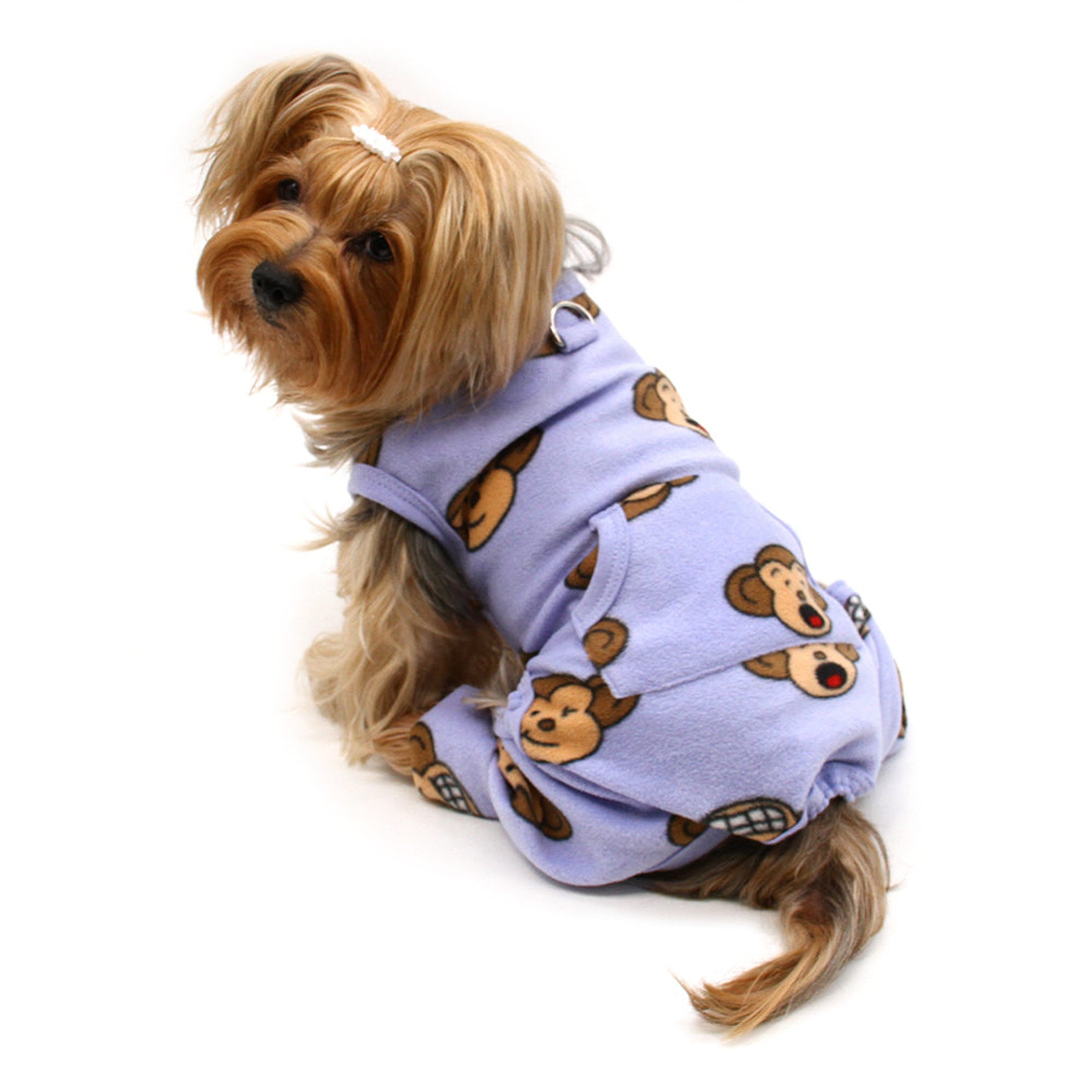 Silly Monkey Front Sleeveless Fleec Pajamas Image 1