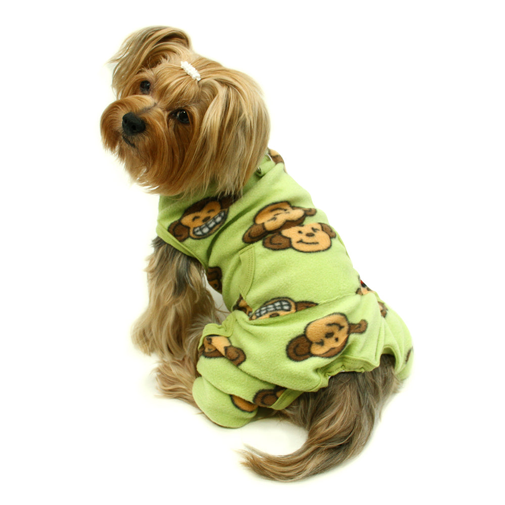 Silly Monkey Front Sleeveless Fleec Pajamas Image 1