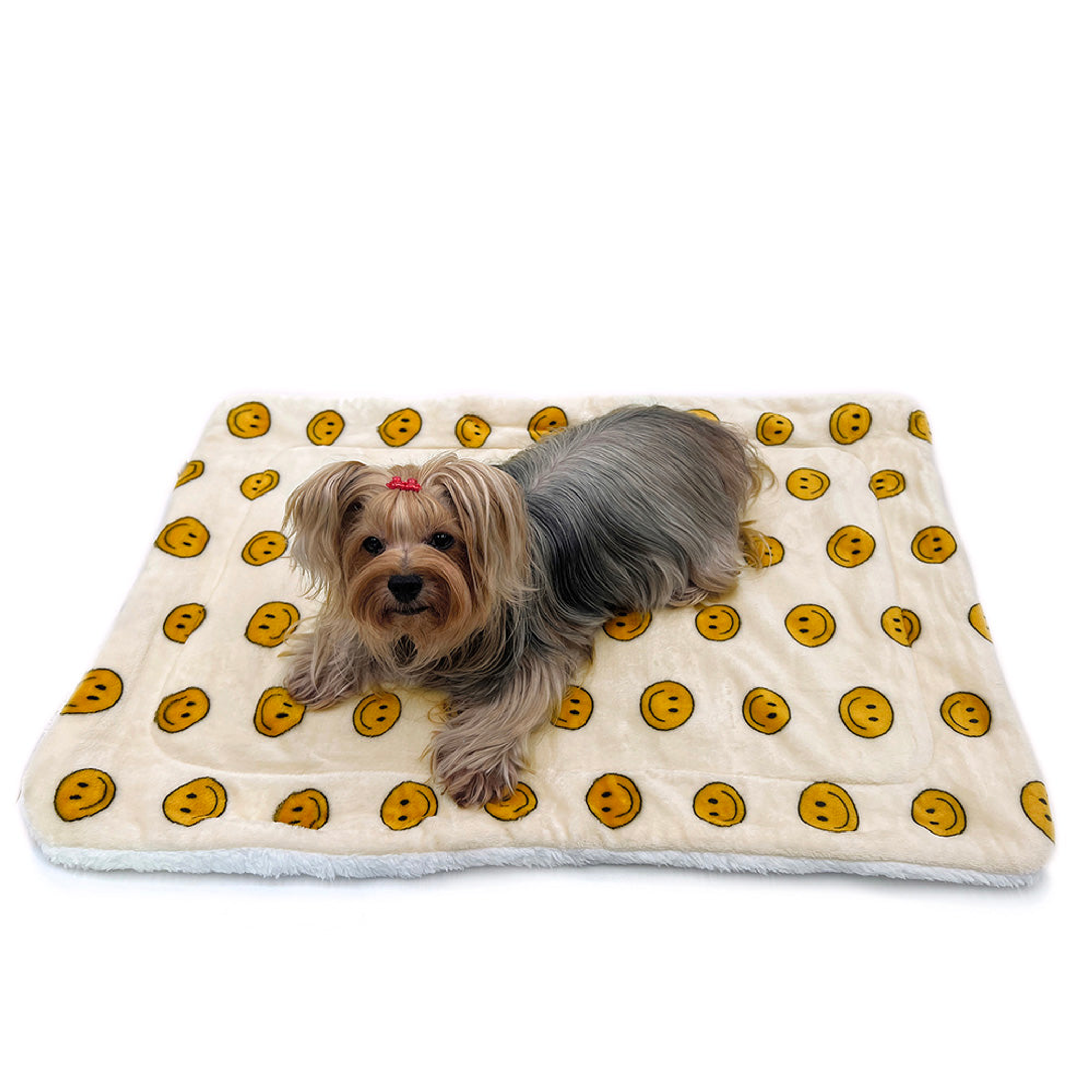 Ultra Plush Happy Face Blanket Image 1