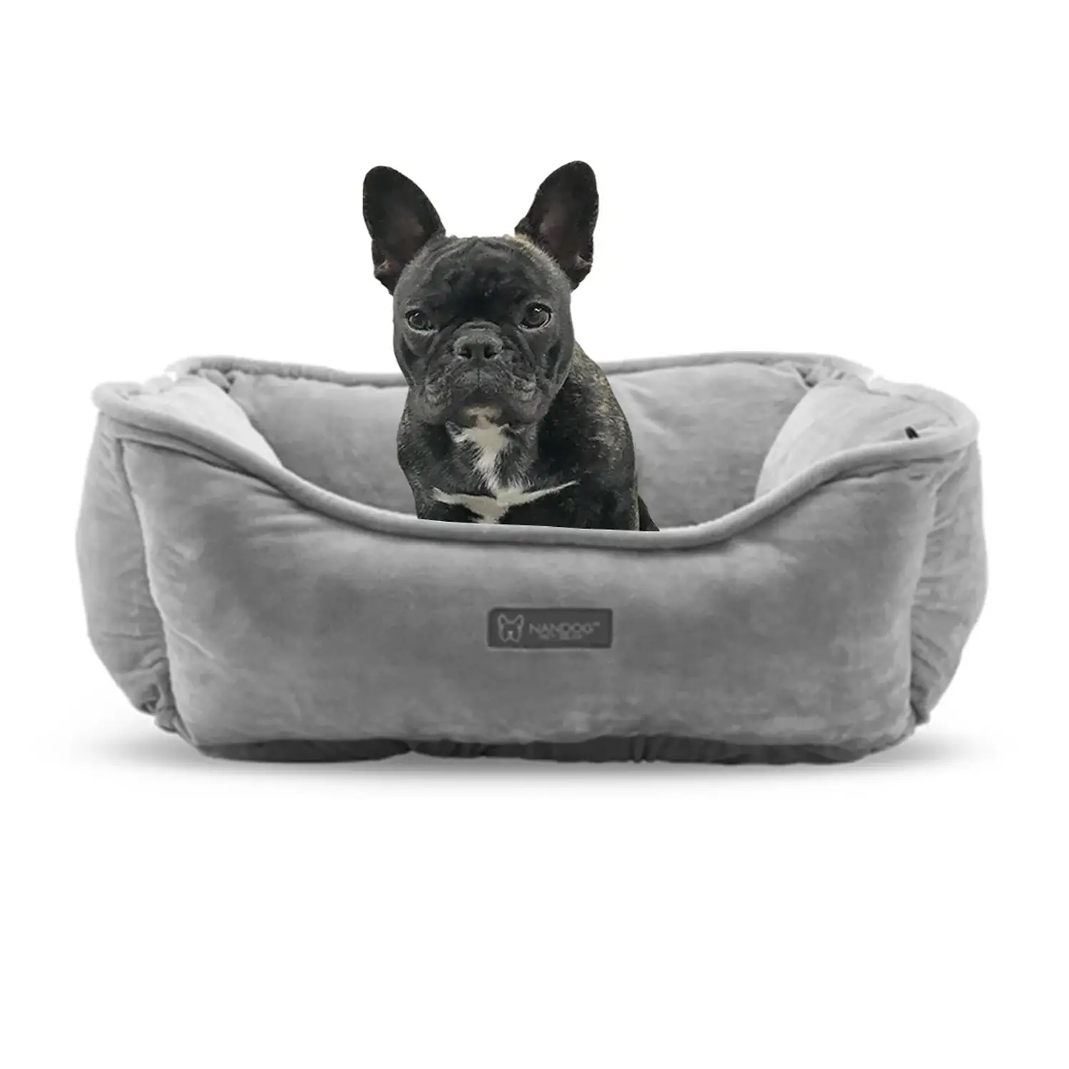 NANDOG Reversible Micro-Plush Fabric Pet Bed Image 1