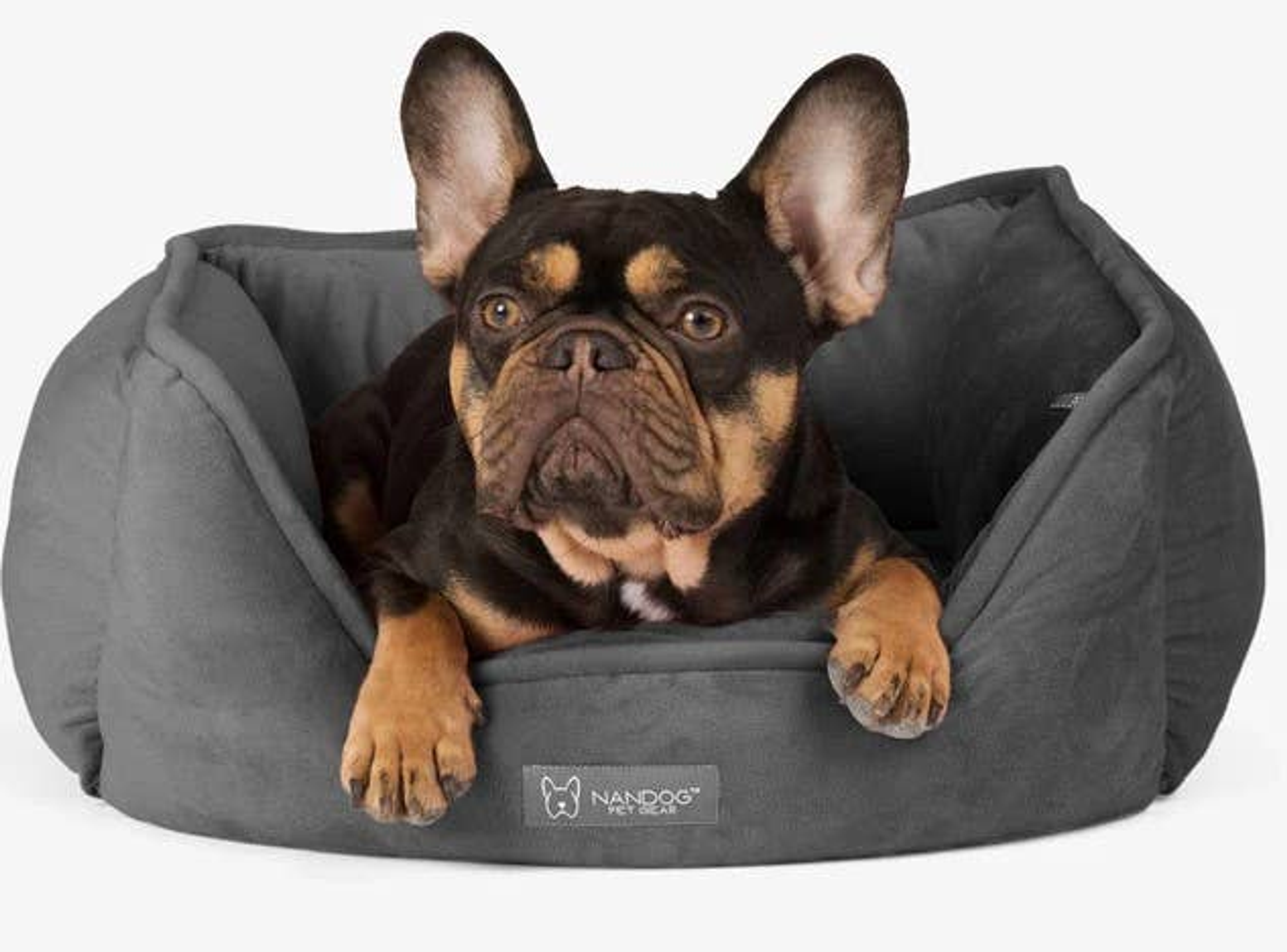 NANDOG Reversible Micro-Plush Fabric Pet Bed Image 1