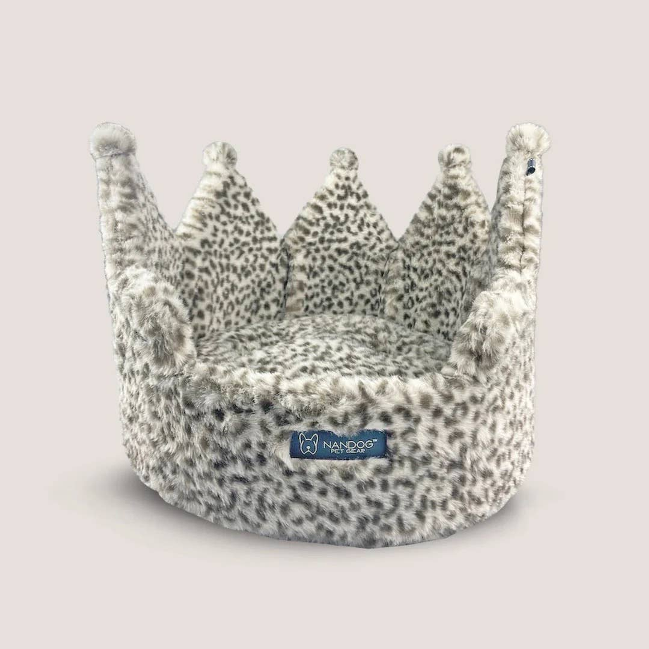 NANDOG Crown Bed Leopard Small Print Image 1