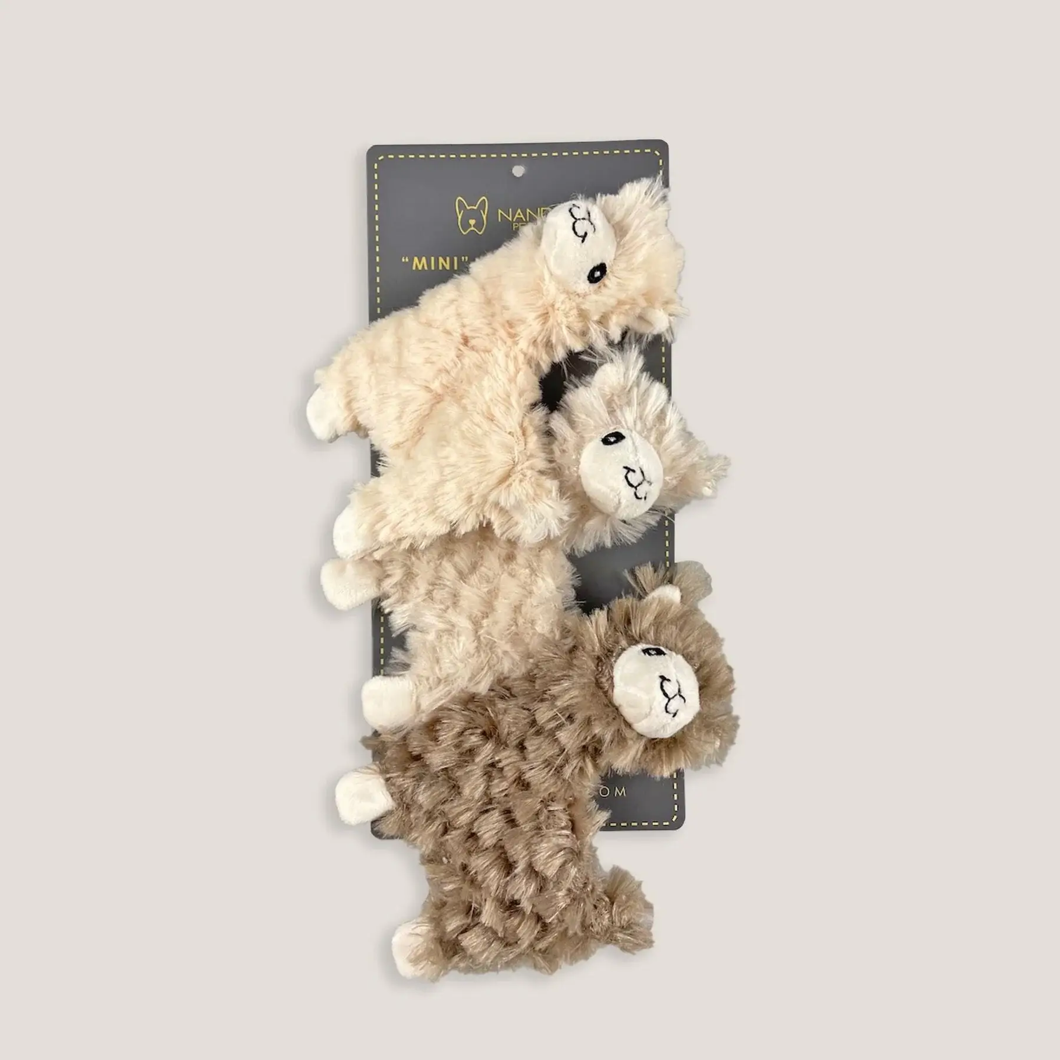 NANDOG Mini Alpaca Dog Toy Image 1