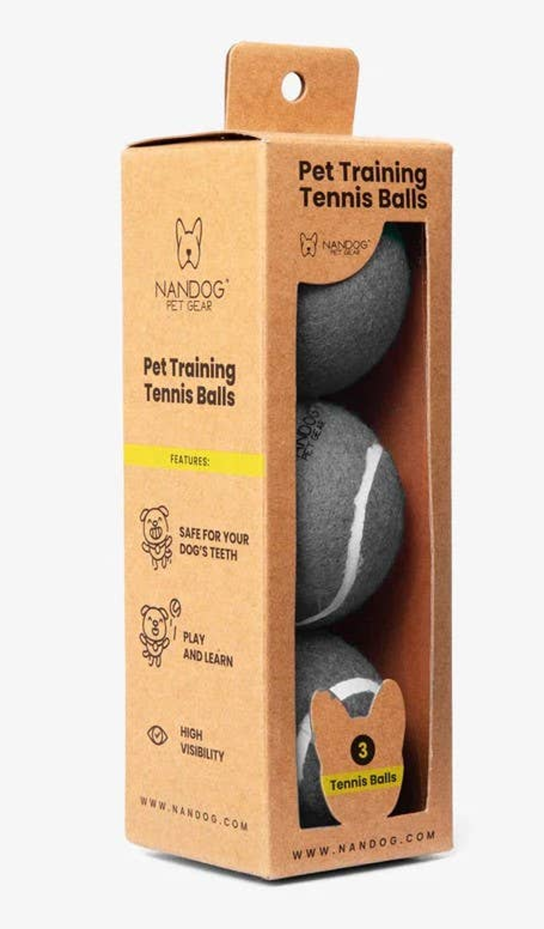 NANDOG Dog Tennis Training Balls Set Image 1