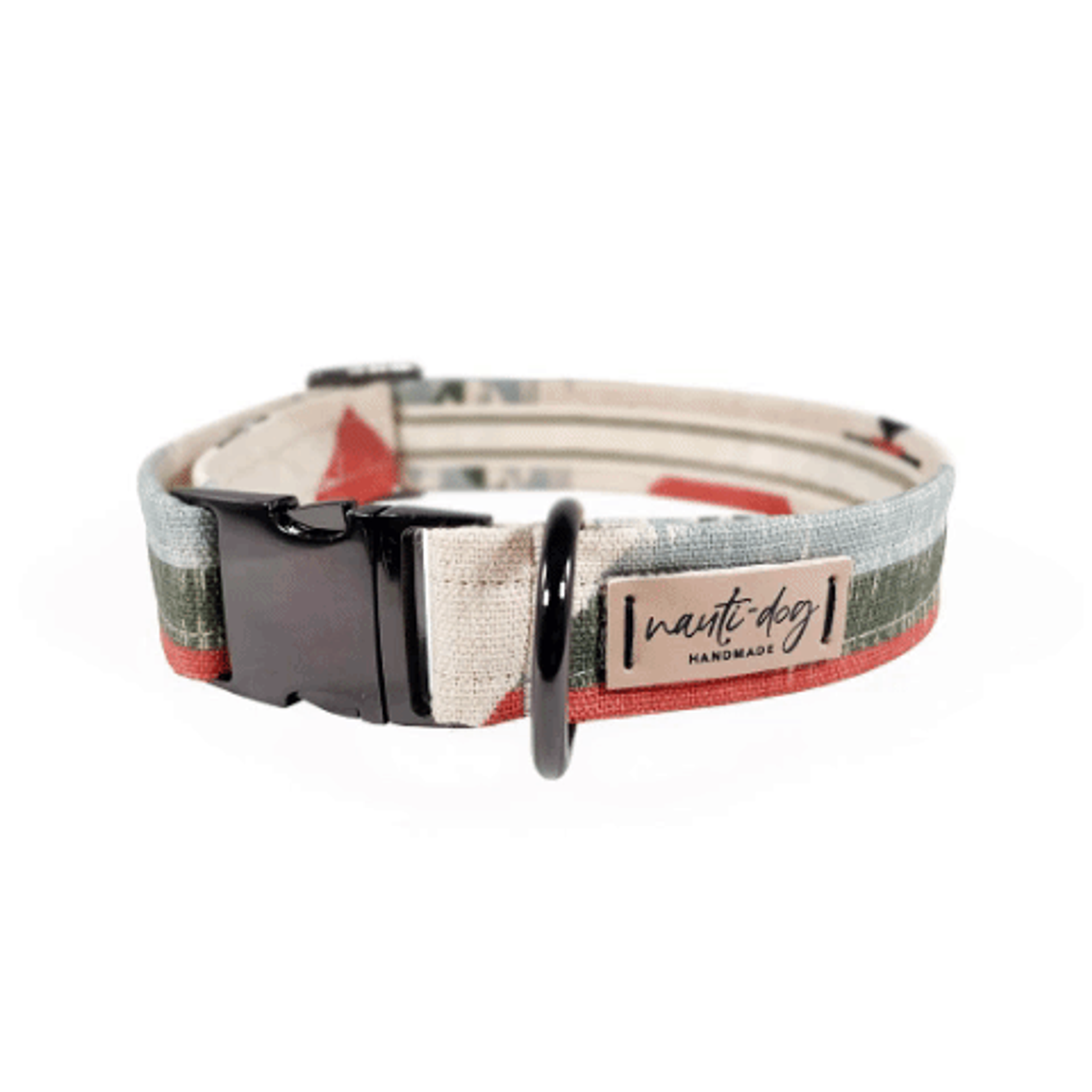 Aztec Southwestern Woven Stripe Buckle & Martingale Collar Image 1