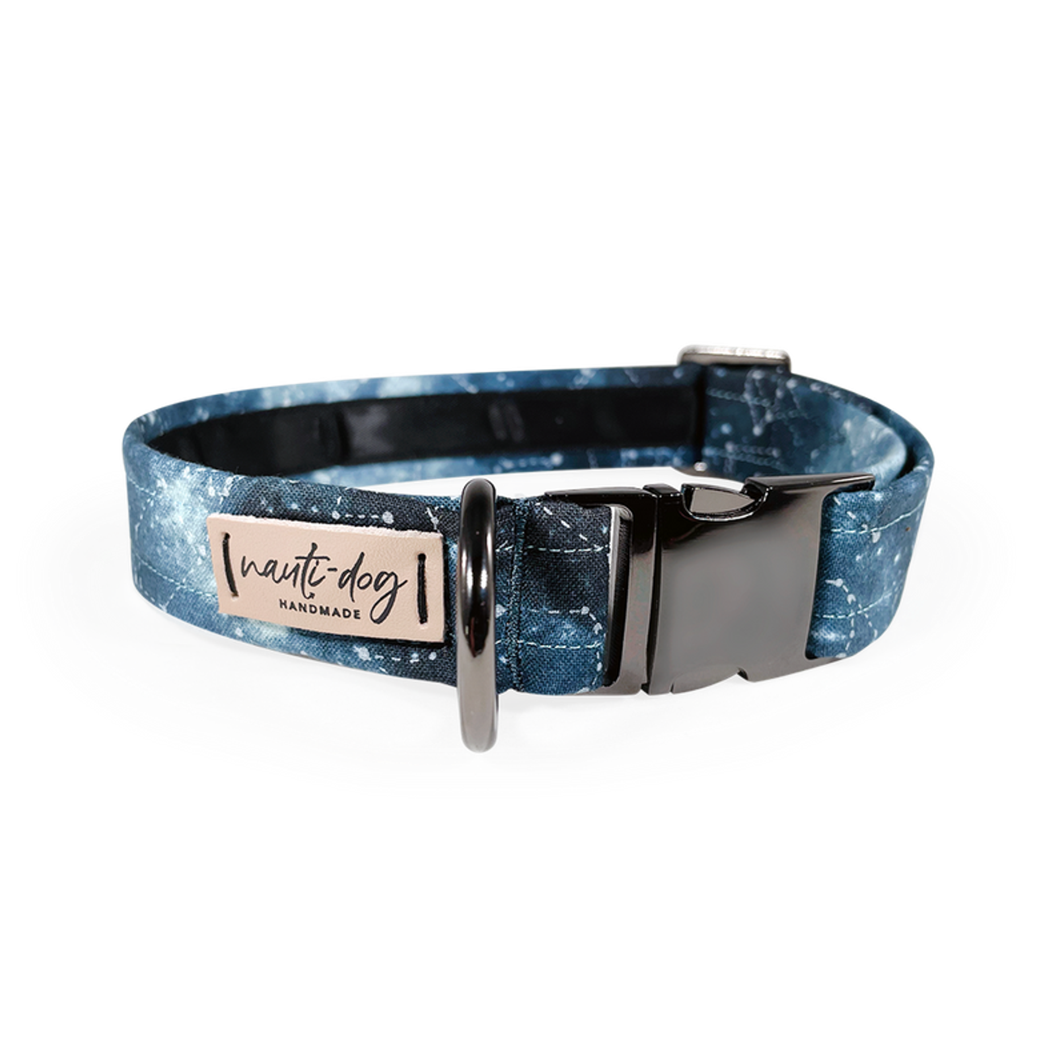 Constellation Astrological Star Chart Buckle & Martingale Dog Collar Image 1
