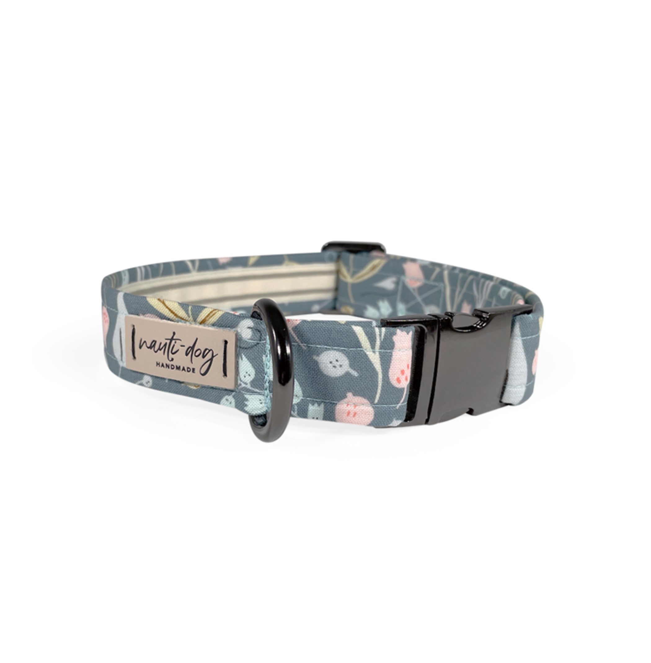 Juniper Sage Mod Fall Floral Buckle & Martingale Dog Collar Image 1