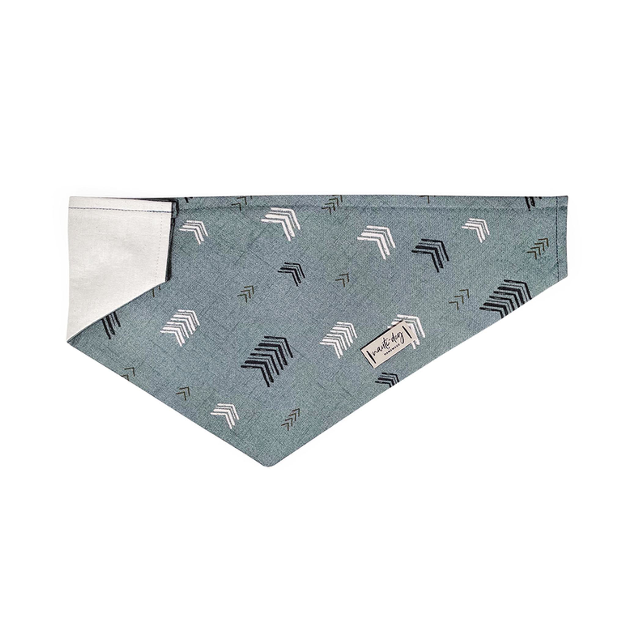 Wayfarer Sage Primitive Chevron Over-the-collar Dog Bandana Image 1