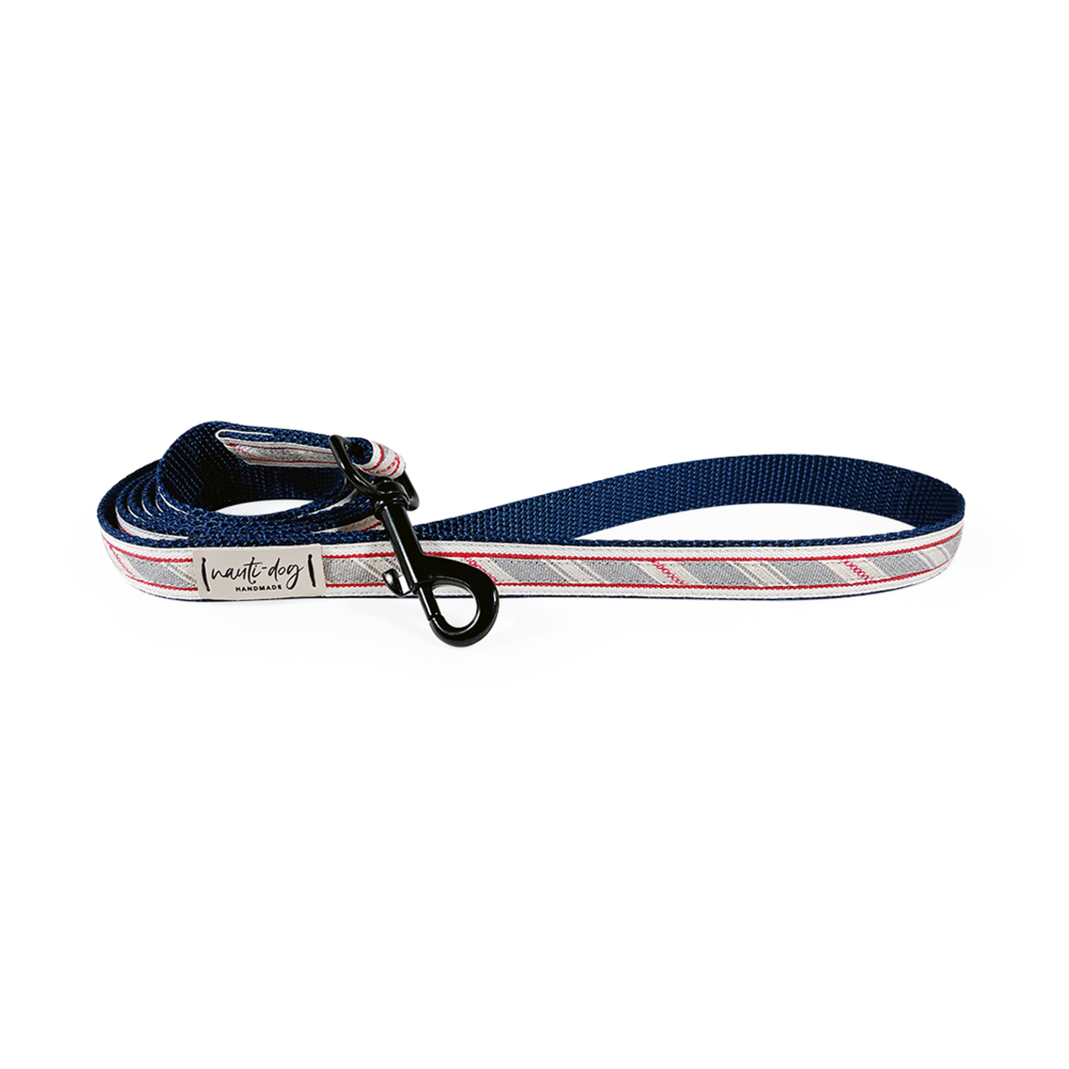Liberty Patriotic American Woven Stripe Ribbon Dog Leash Image 1