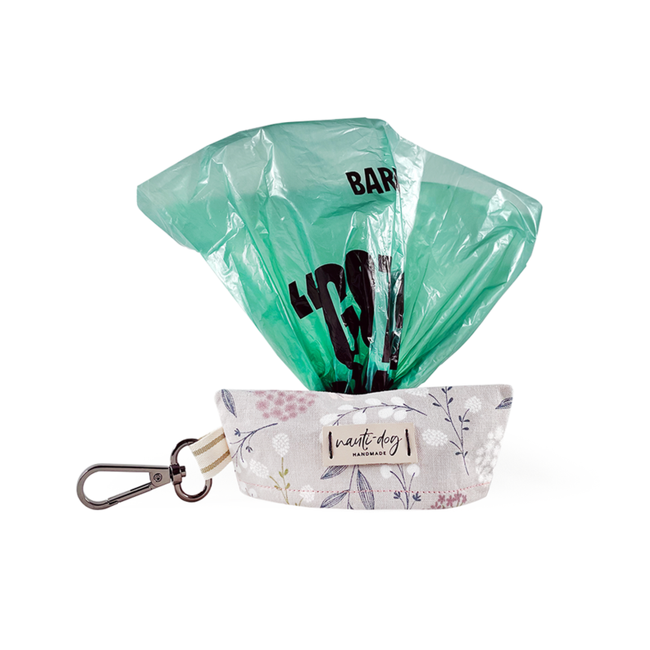 Elderberry Silver Fall Mod Floral Waste Dog Poop Bag Dispenser Image 1