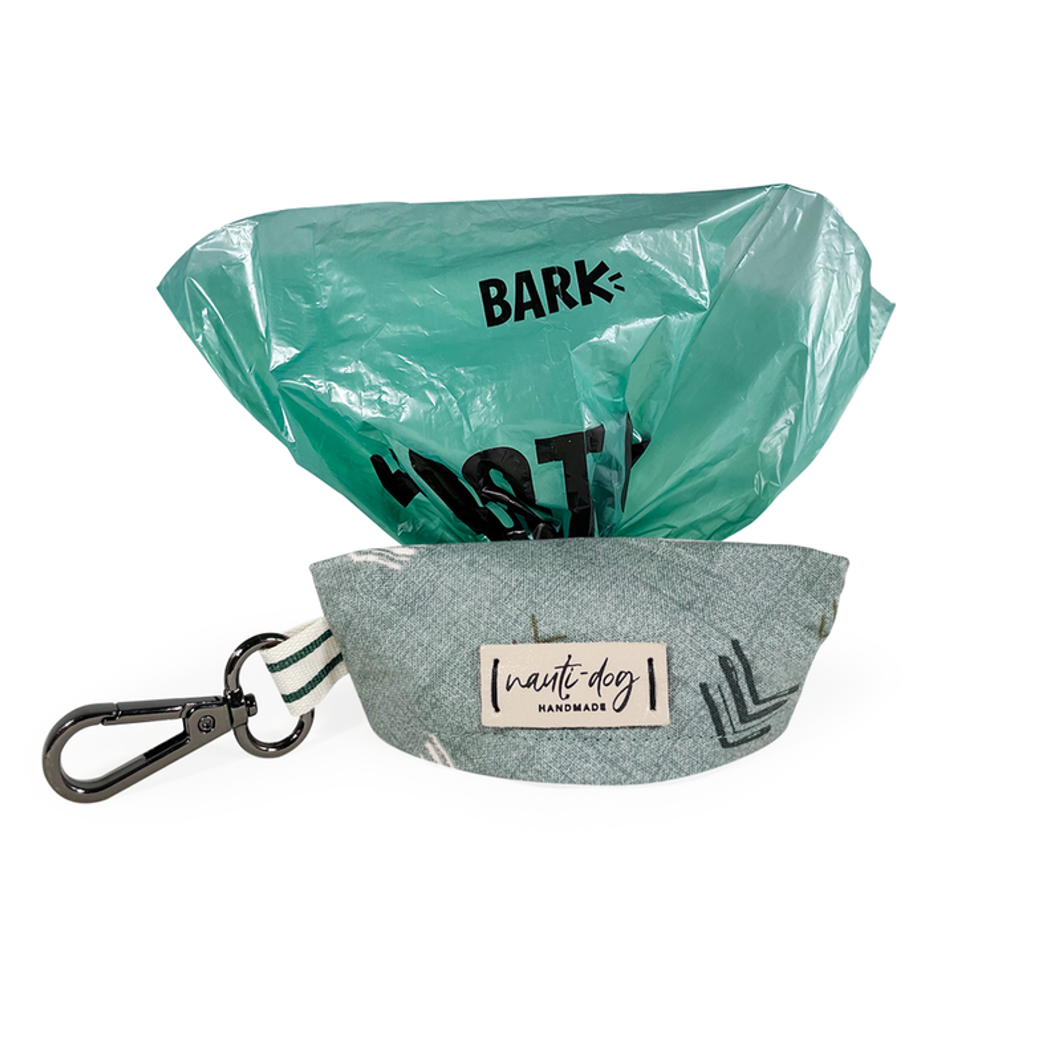 Wayfarer Sage Primitive Chevron Dog Waste Poop Bag Dispenser Image 1