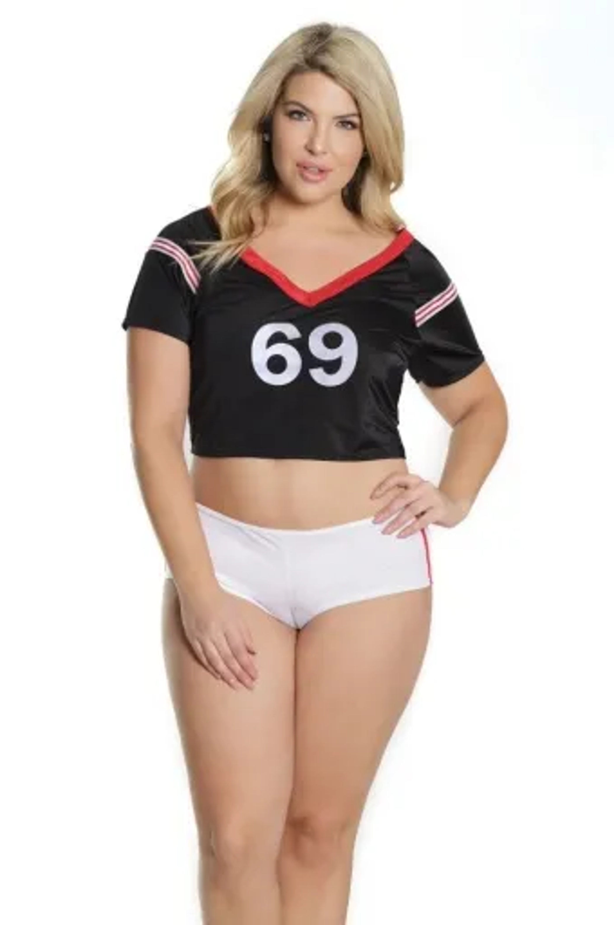 Coquette Crop Top Jersey & Booty Shorts