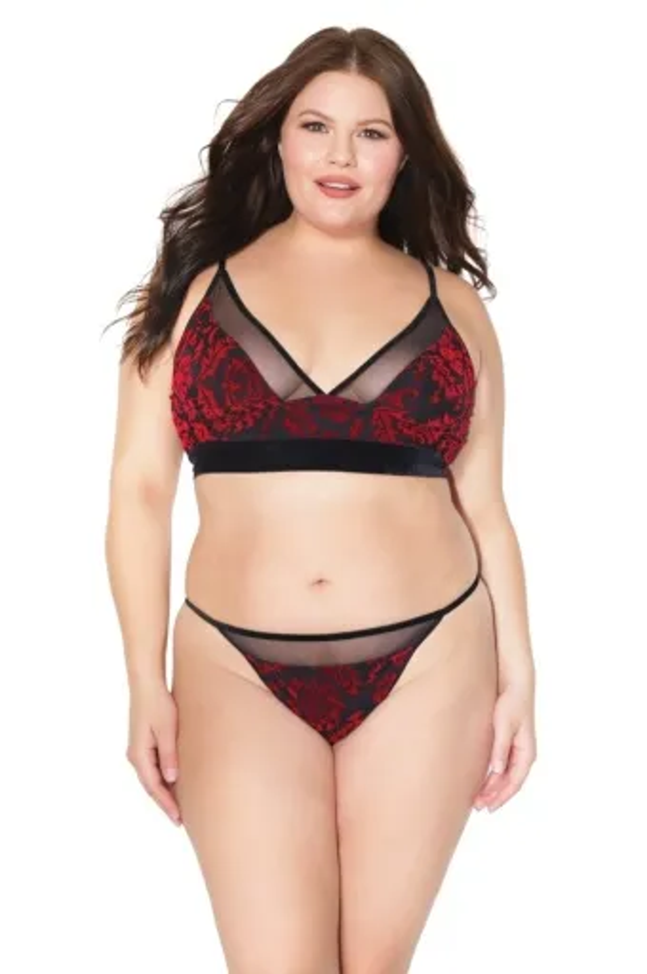 Coquette Bra and Panty Set | Red