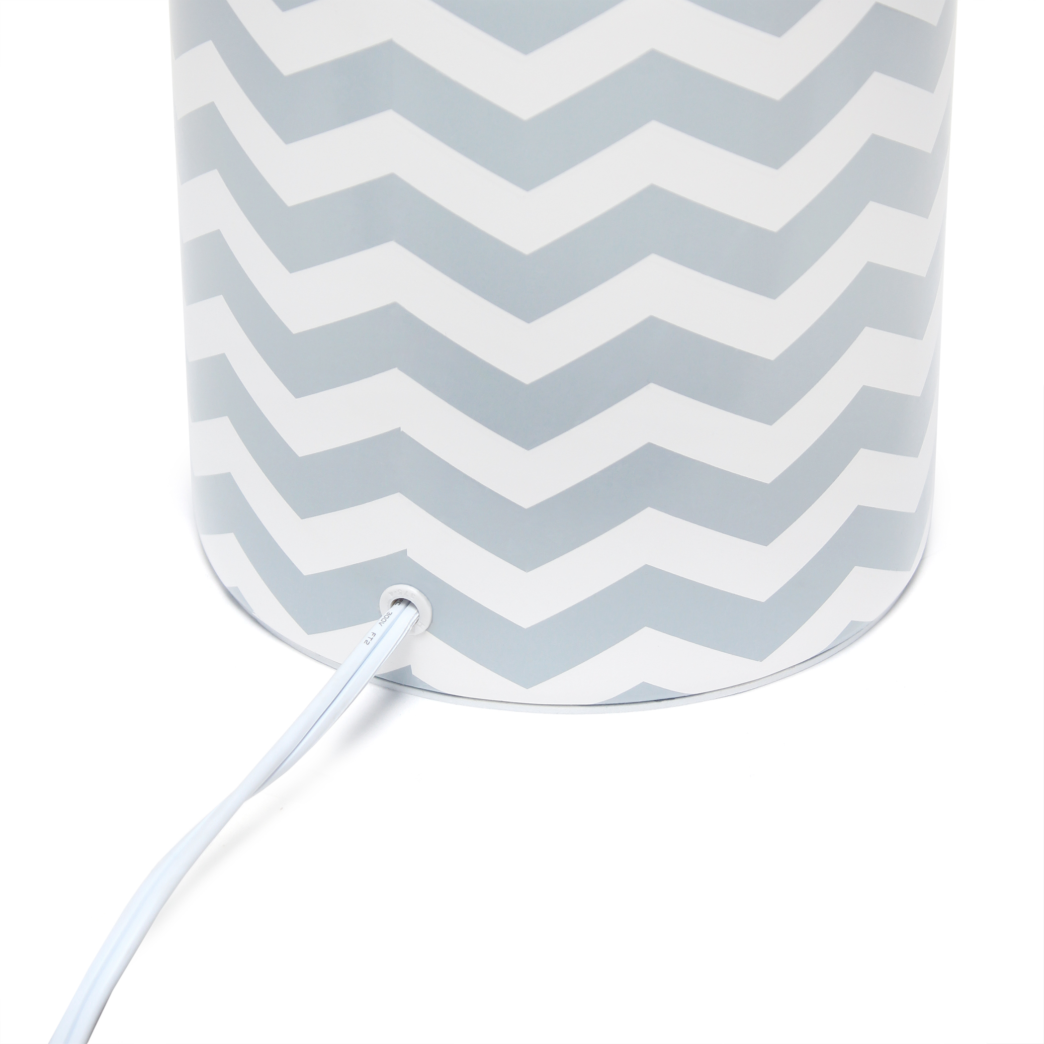Table Lamp Spruce Up Lighting Beautiful Repeat Pattern Printed Base Clean White Fabric Shade Variety of Color Options