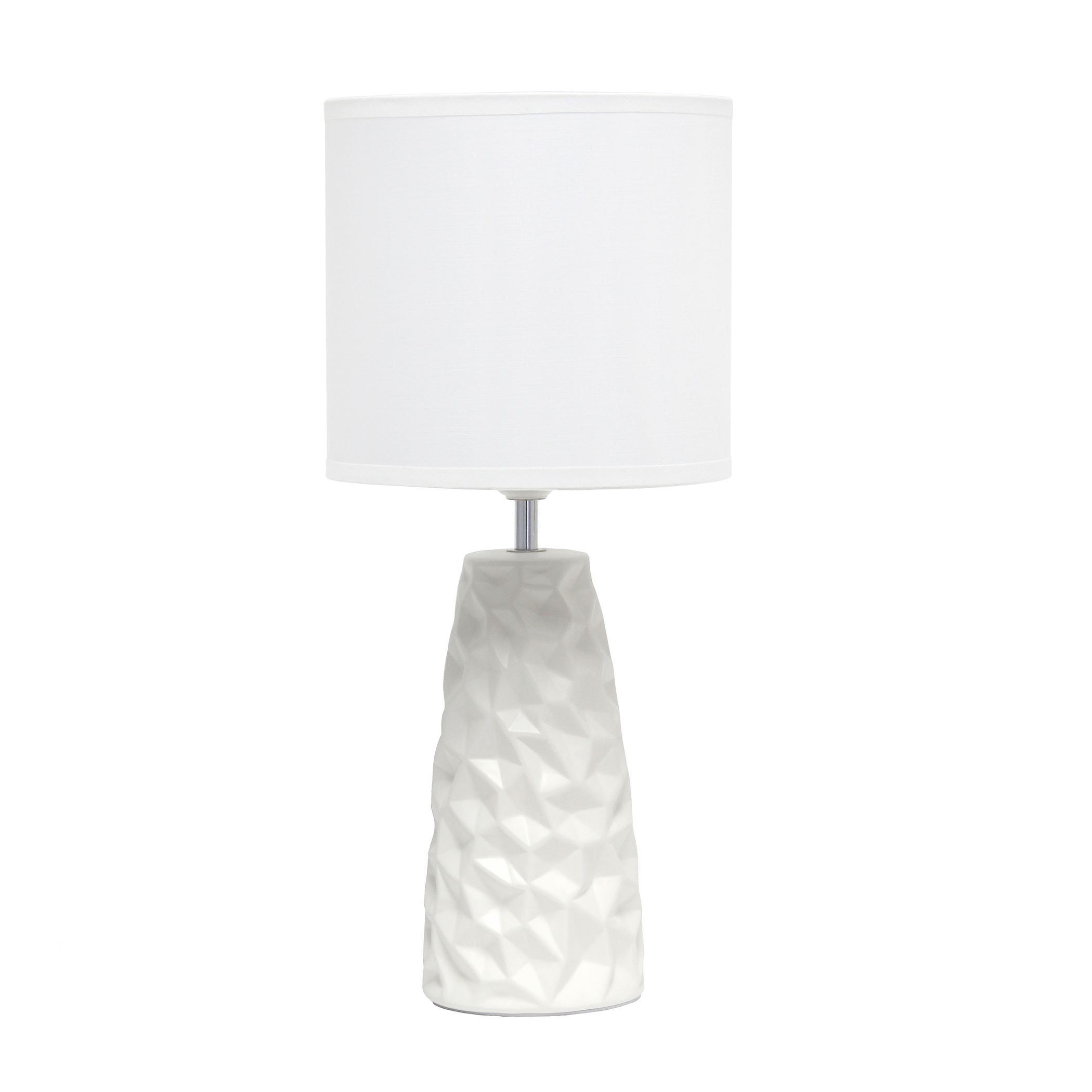 Table Lamp Illuminate Space Ceramic Base Fabric Shade Variety of Colors Suitable for Living Room Bedroom Office