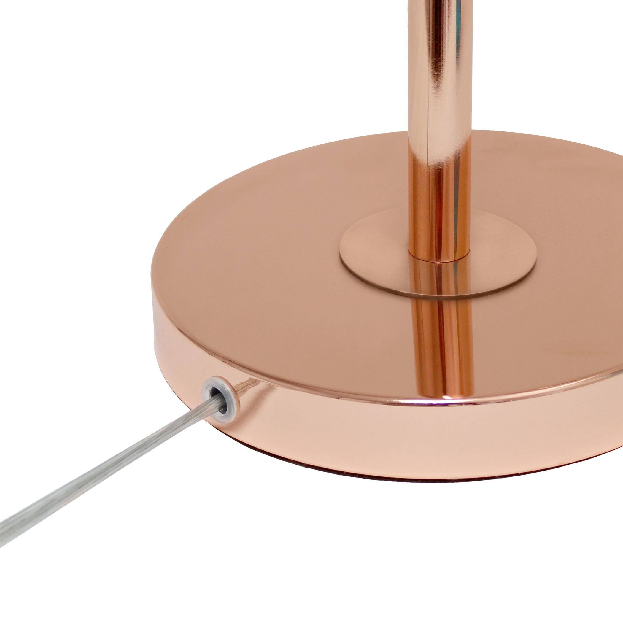 Desk Lamp Vertically Adjustable Metal Base Cylindrical Glass Shade Multiple Finishes Modern Design