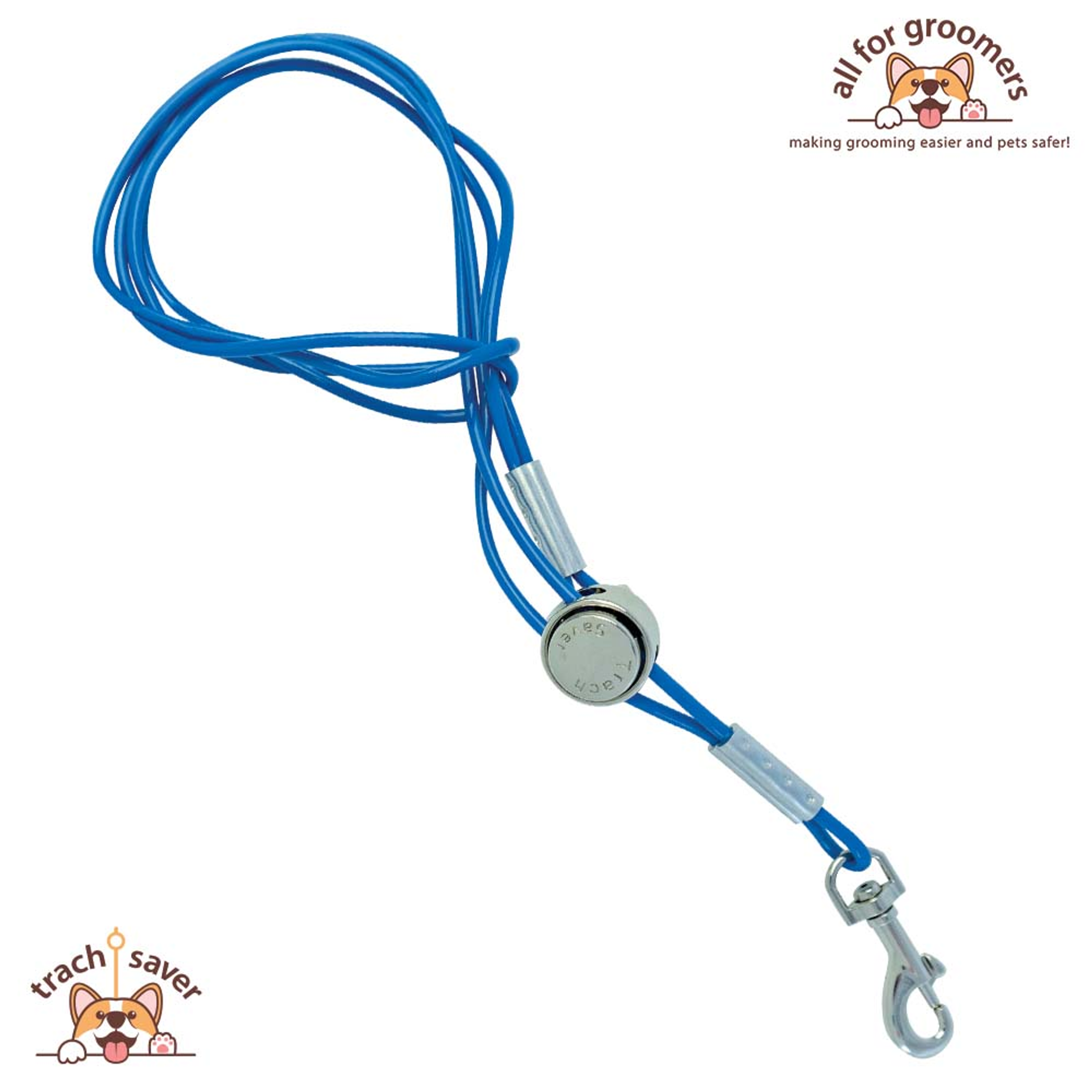 All For Groomers Blue Vinyl Trach Medium BLUE