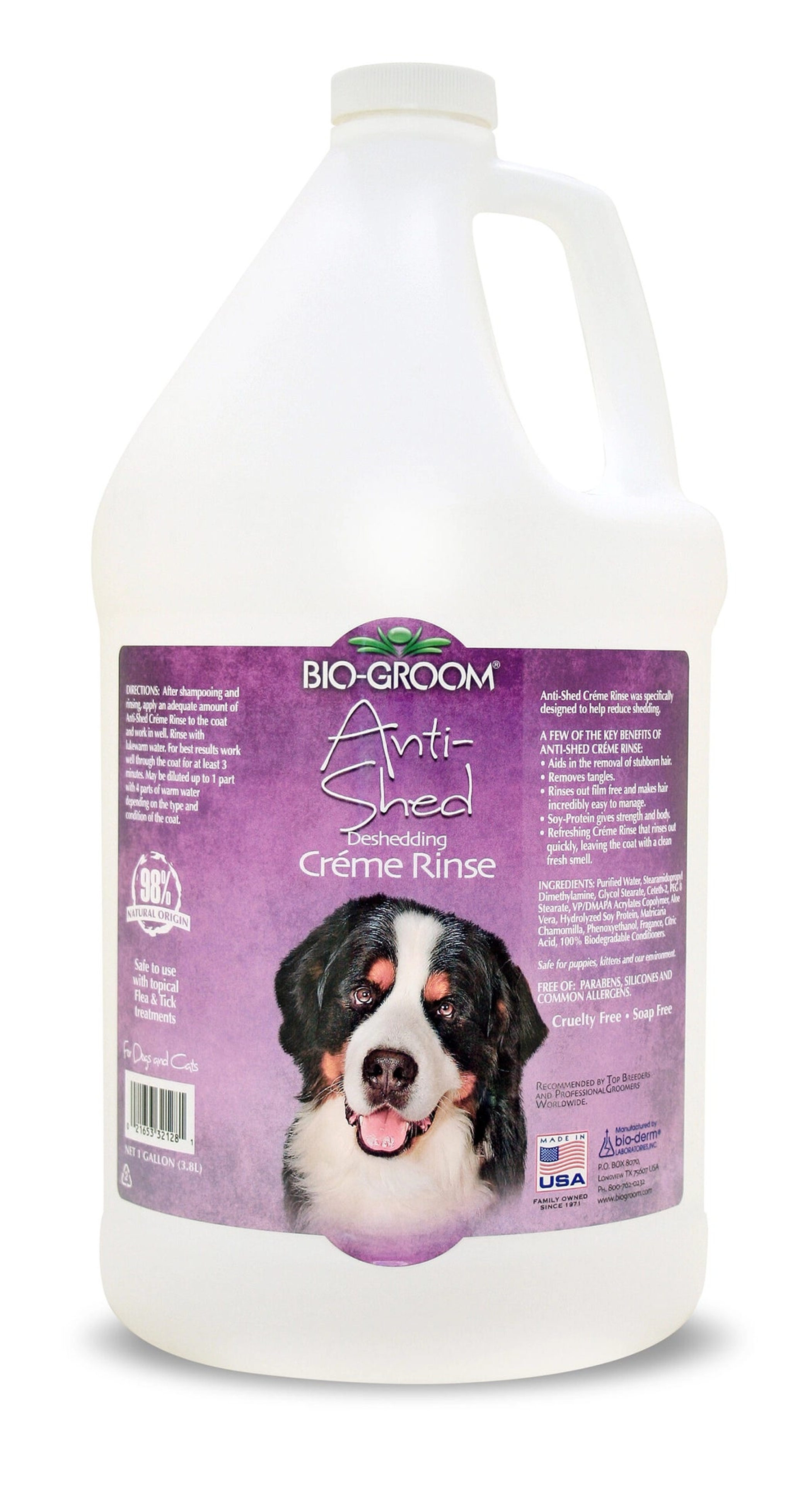Bio-Groom Anti-Shed Creme Rinse Gallon