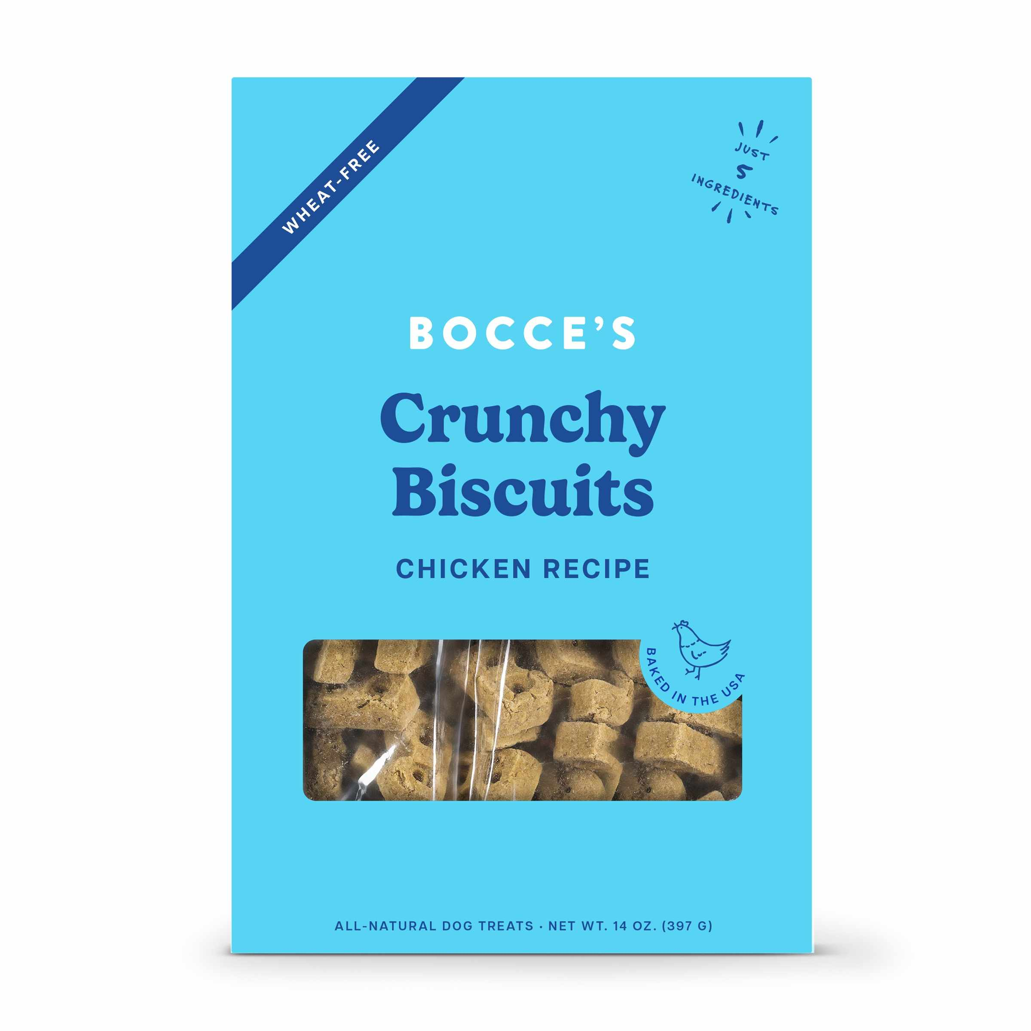 Bocce's Bakery Chicken Biscuit Boxes Dog Treats 14oz Image 1