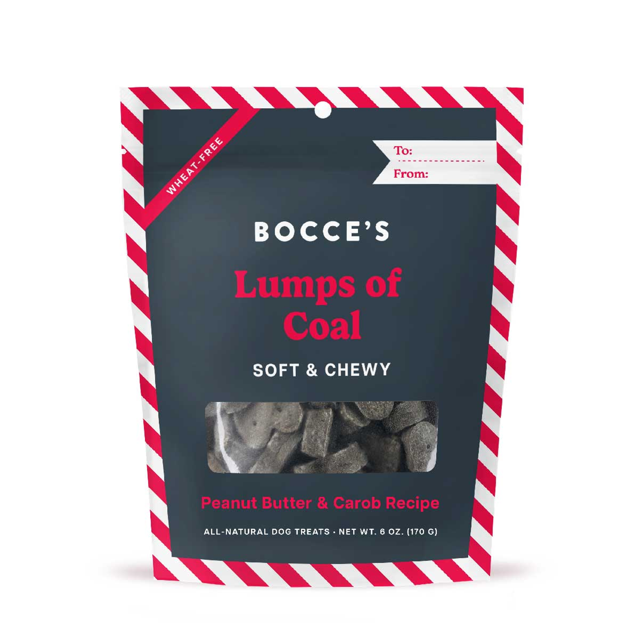 Bocce's Bakery Lumps of Coal Soft & Chewy Dog Treats Image 1