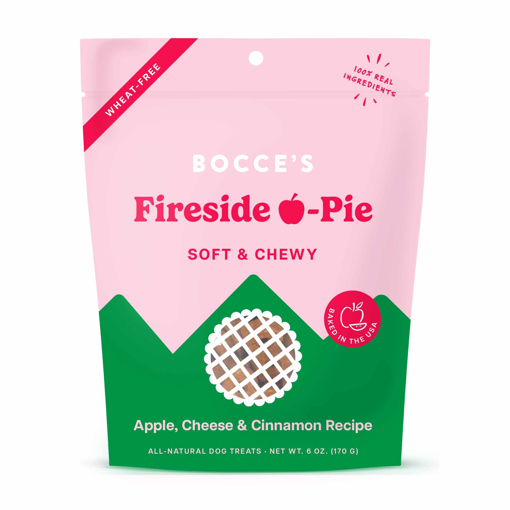 Bocce's Bakery Fireside Apple Pie Soft & Chewy Dog Treats 6oz Image 1