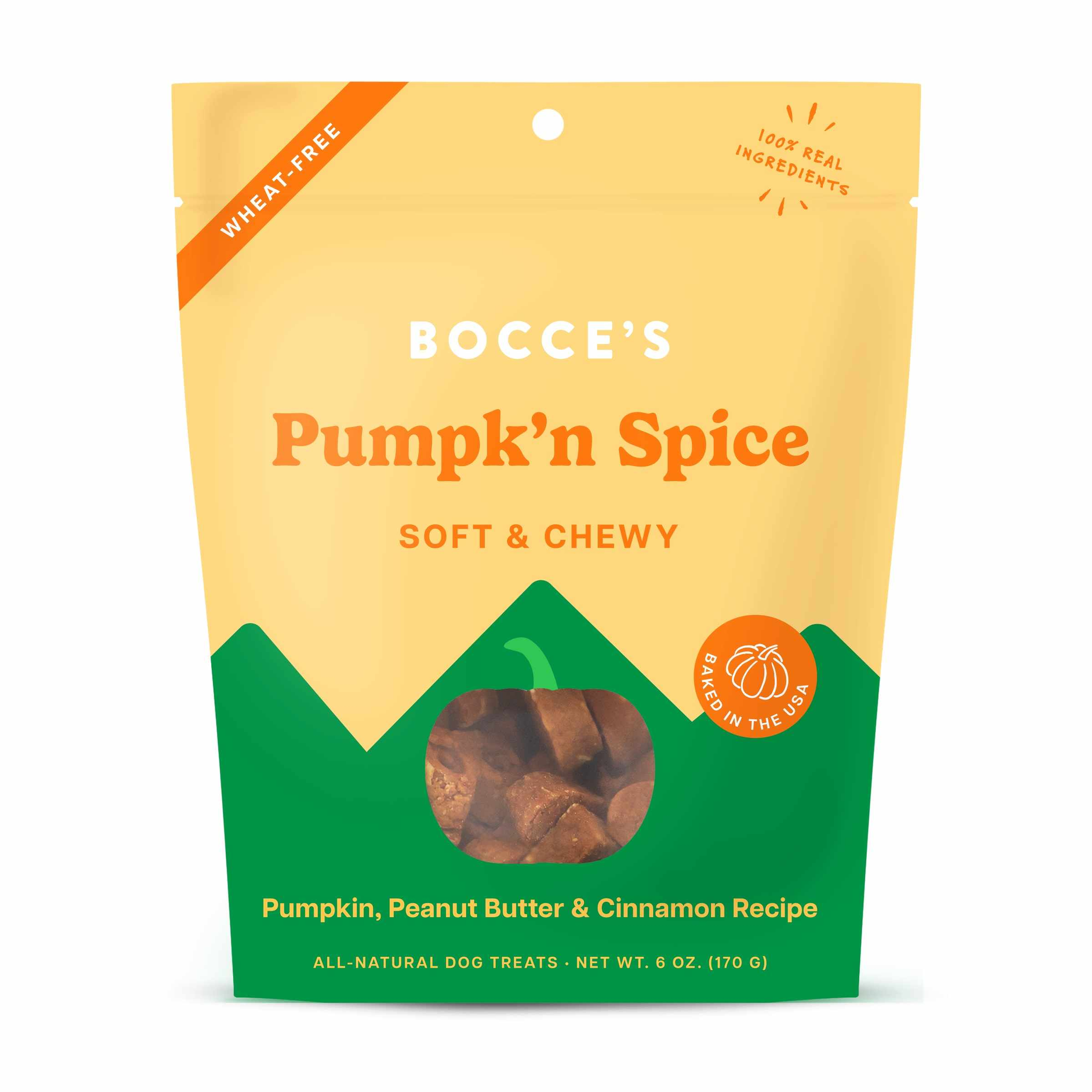 Bocce's Bakery Pumpk'n Spice Soft & Chewy Dog Treats 6oz Image 1
