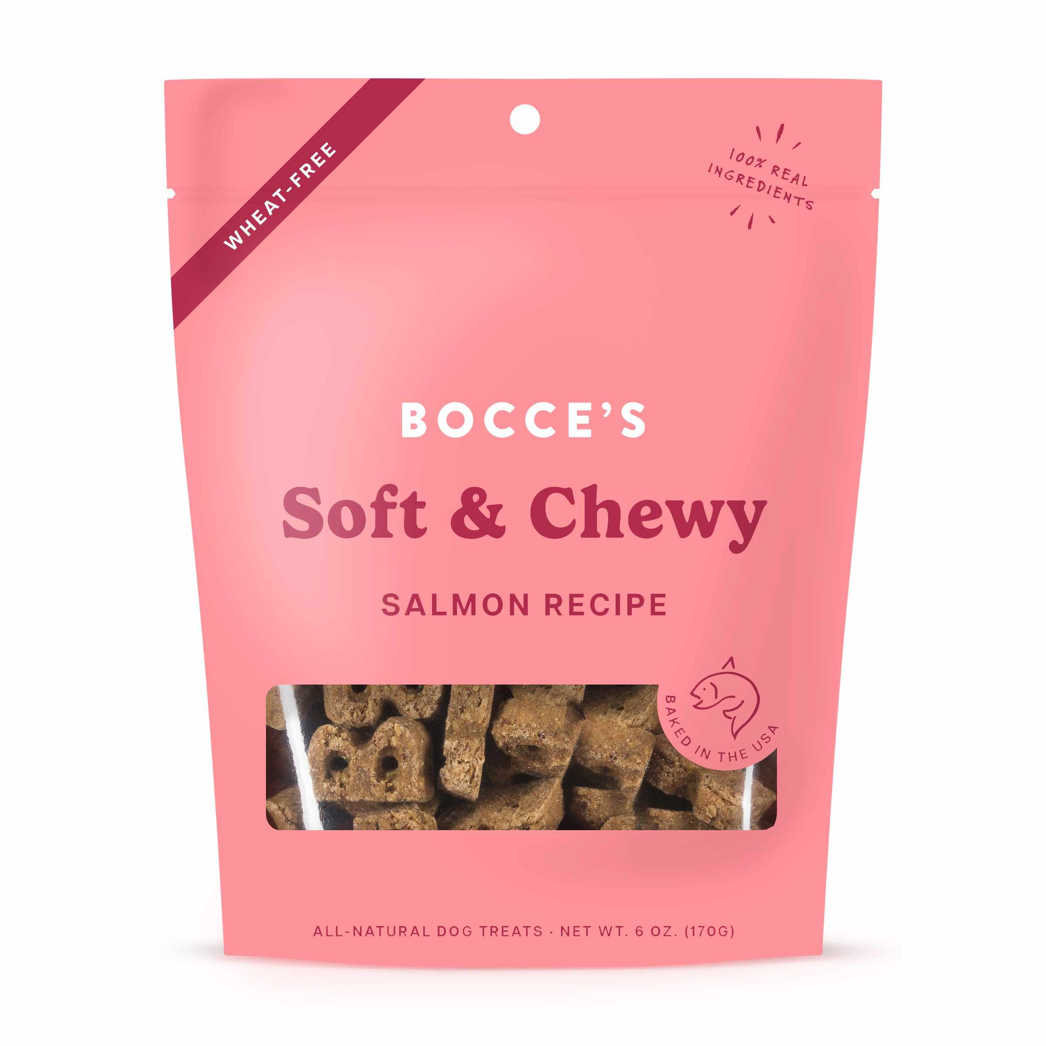Bocce's Bakery Salmon Soft & Chewy Dog Treats 6oz Image 1