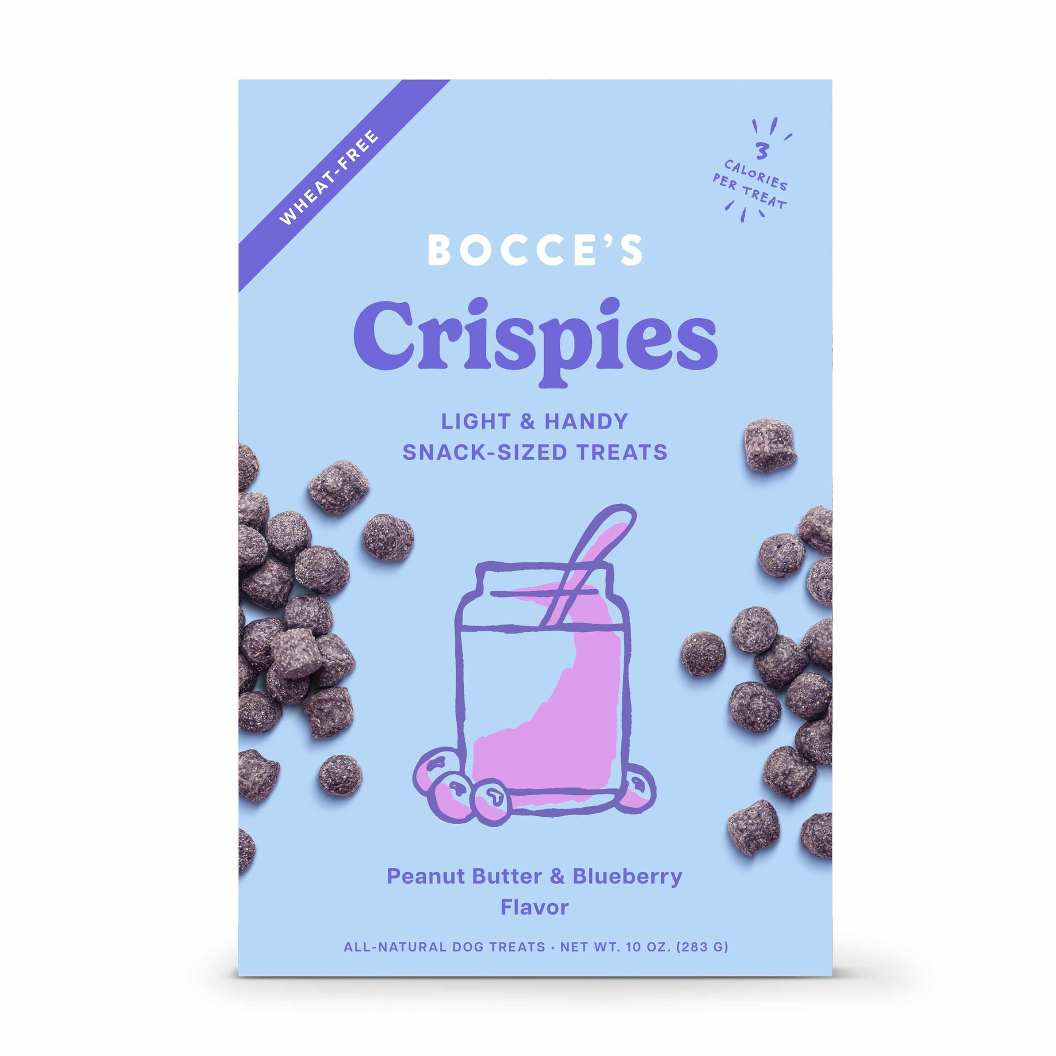 Bocce's Bakery PB + Blueberry Crispies Dog Treats 10oz Image 1