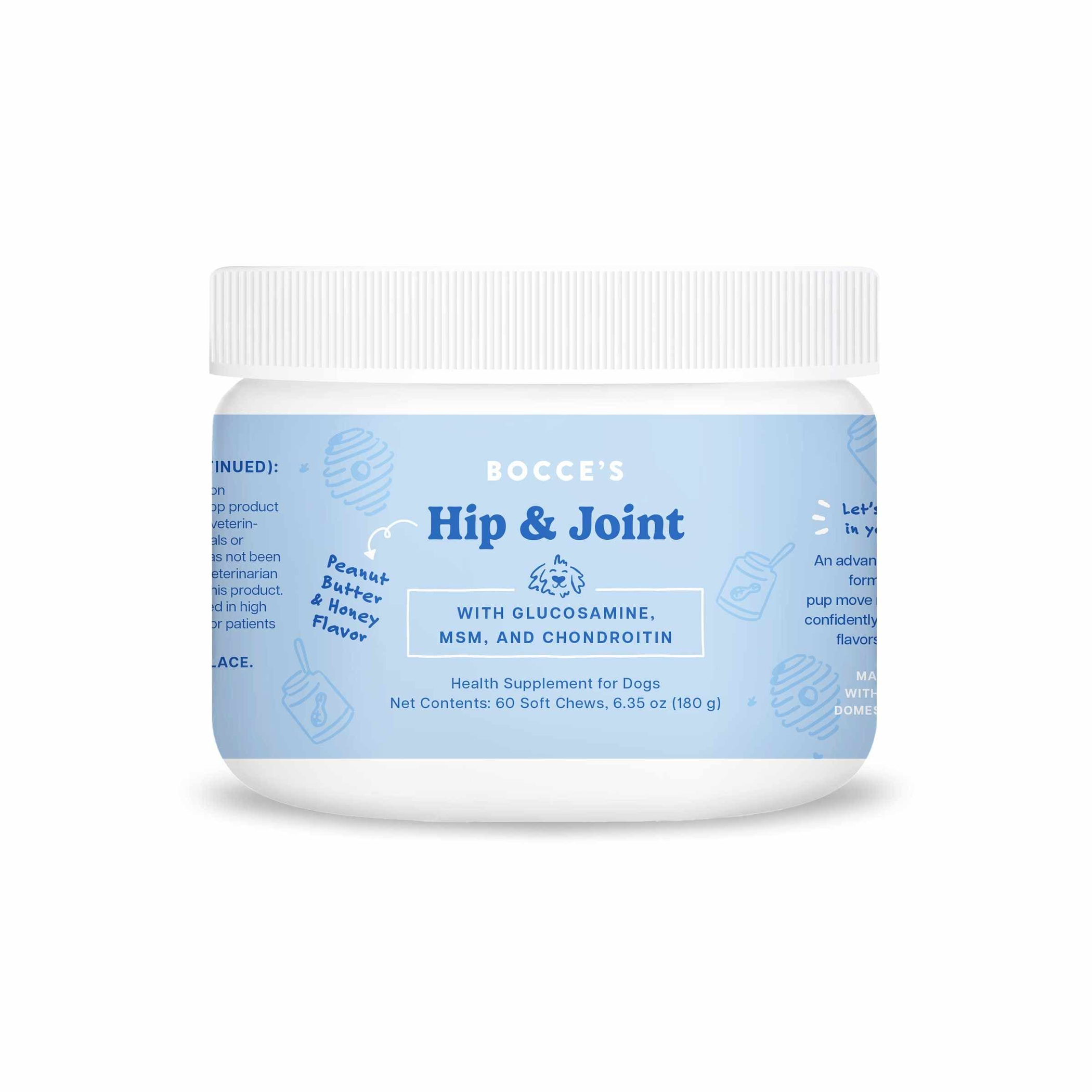 Bocce's Bakery Hip & Joint Soft Chew Dog Supplements 60 Count Image 1