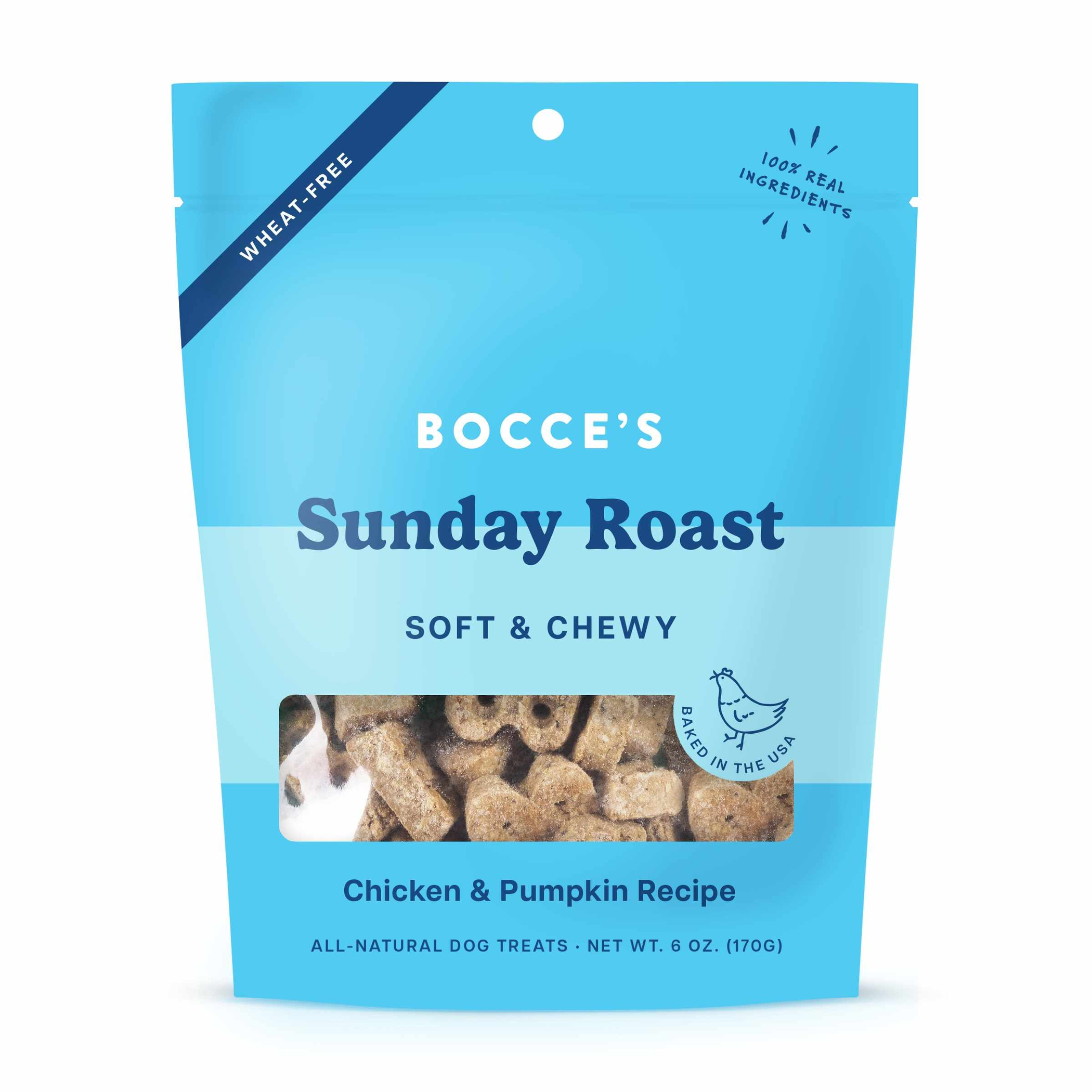 Bocce's Bakery Sunday Roast Soft & Chewy Dog Treats 6oz Image 1