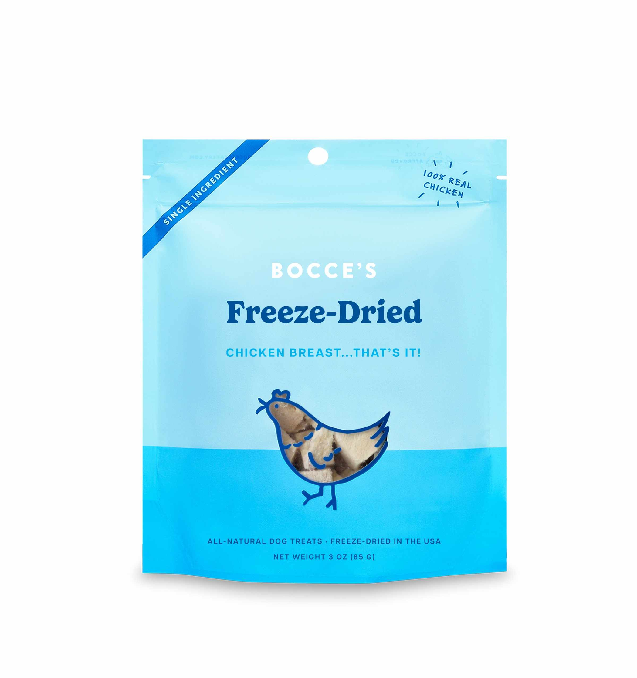 Bocce's Bakery Chicken Breast Freeze Dried Treats 3oz Image 1
