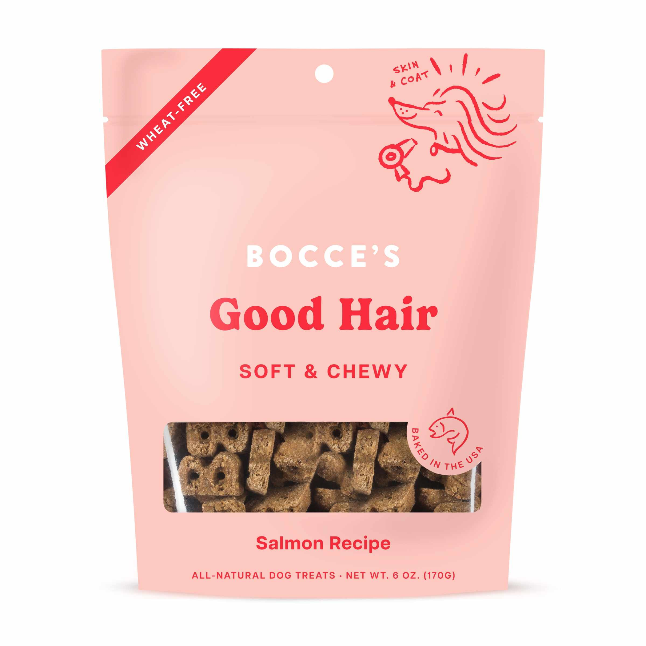 Bocce's Bakery Dailies Good Hair Soft & Chewy Dog Treats 6oz Image 1
