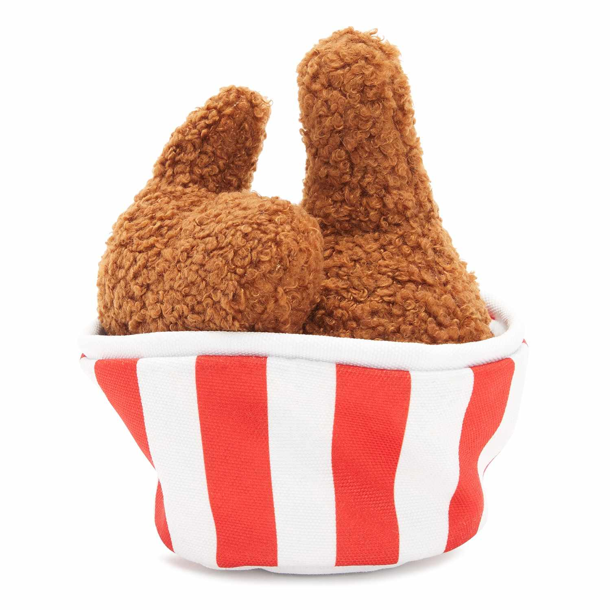 BARK Bucket O' Fried Licken Chicken Plush Dog Toy Small/Medium Image 1