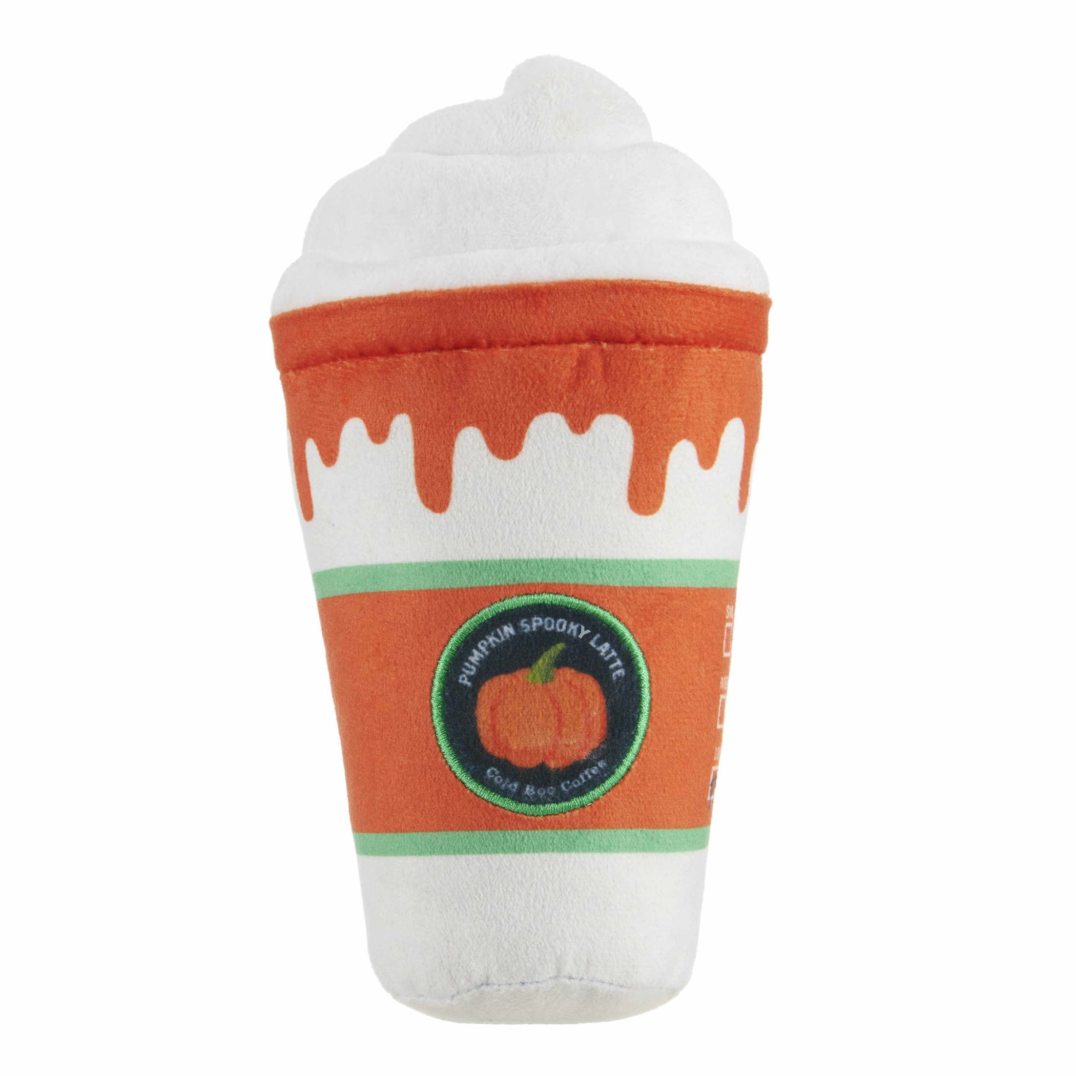 BARK Whipped Pupkin Latte Plush Dog Toy Image 1