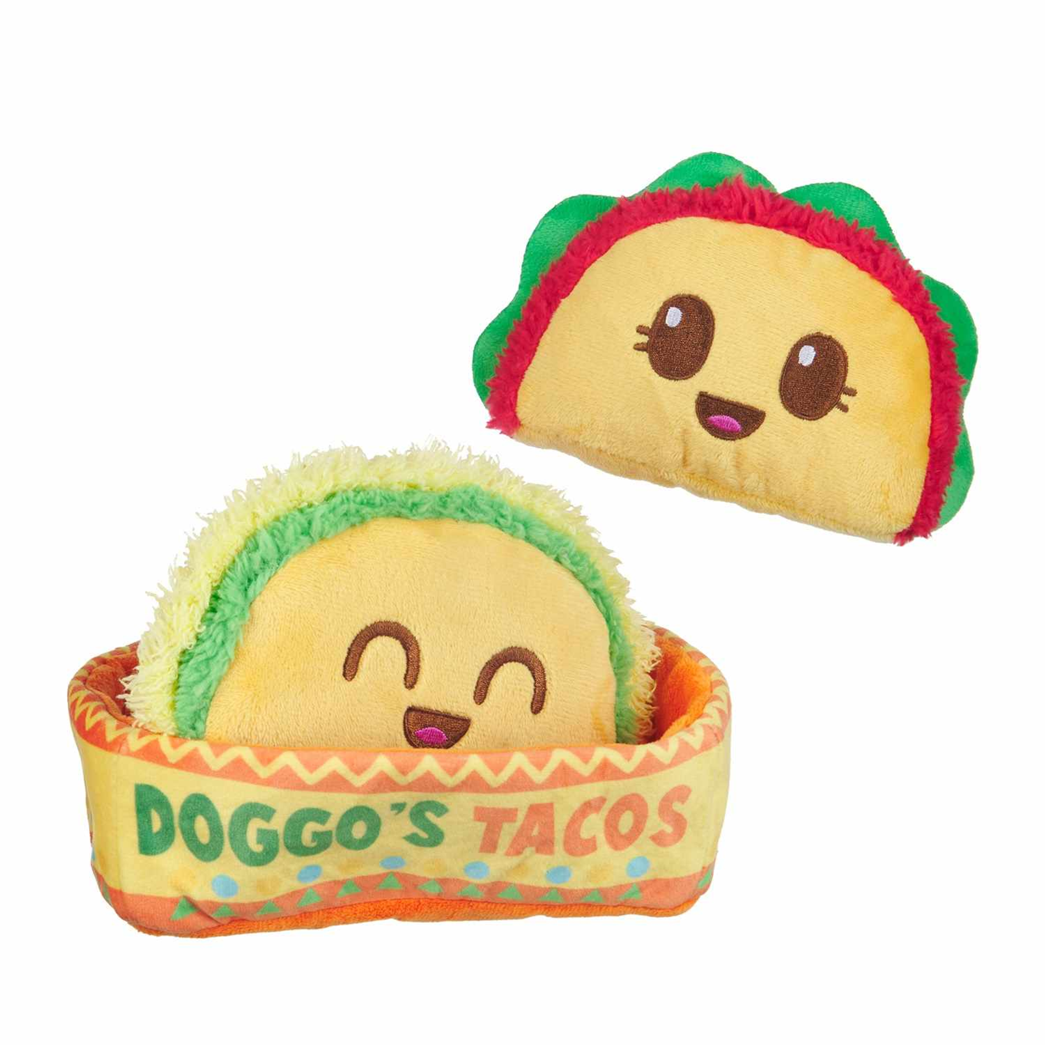 BARK Doggos Tacos Plush Dog Toy Image 1