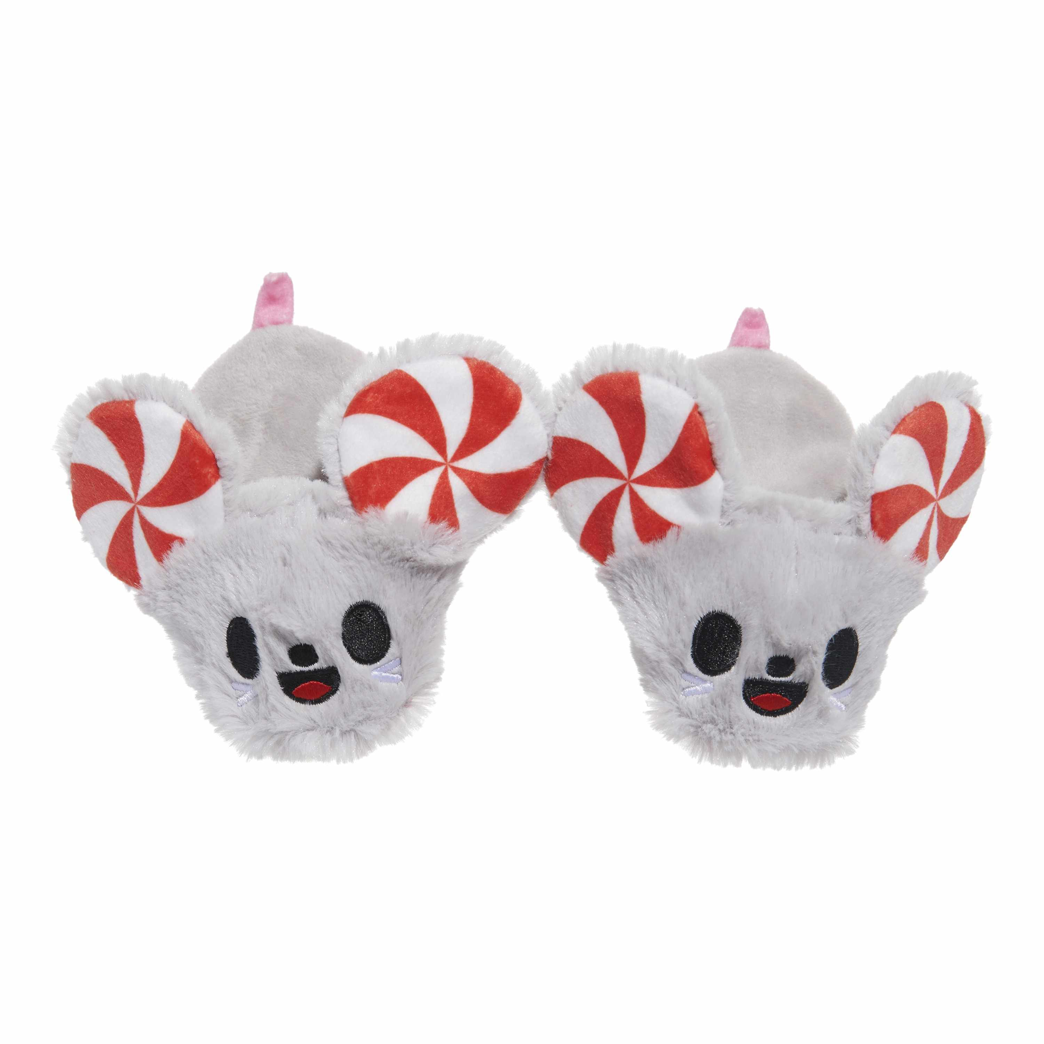 BARK Peppermice Slippies Plush Dog Toy XS / Small 2pc Image 1