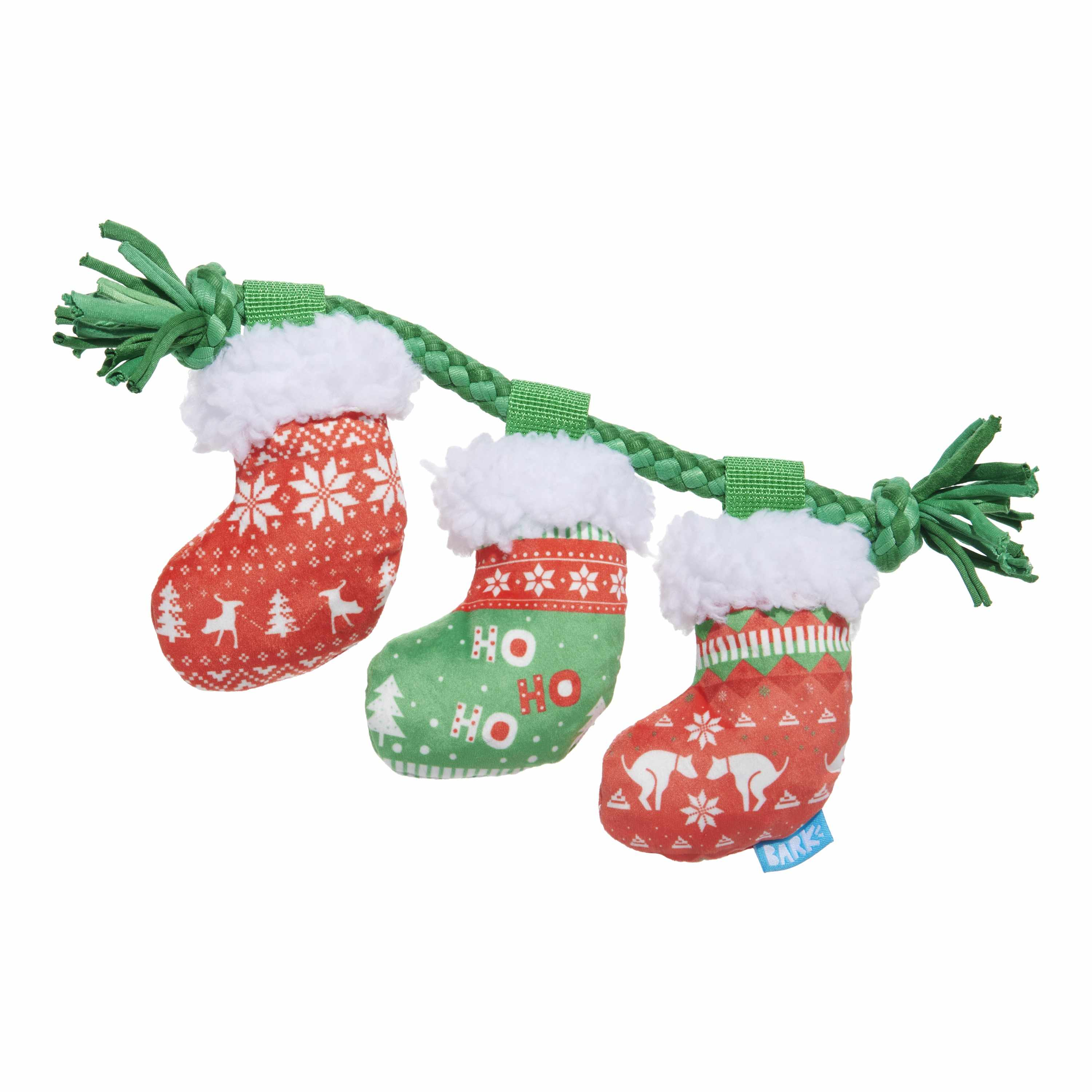 BARK Stocking Tuggers Plush Dog Toy XS / Small Image 1