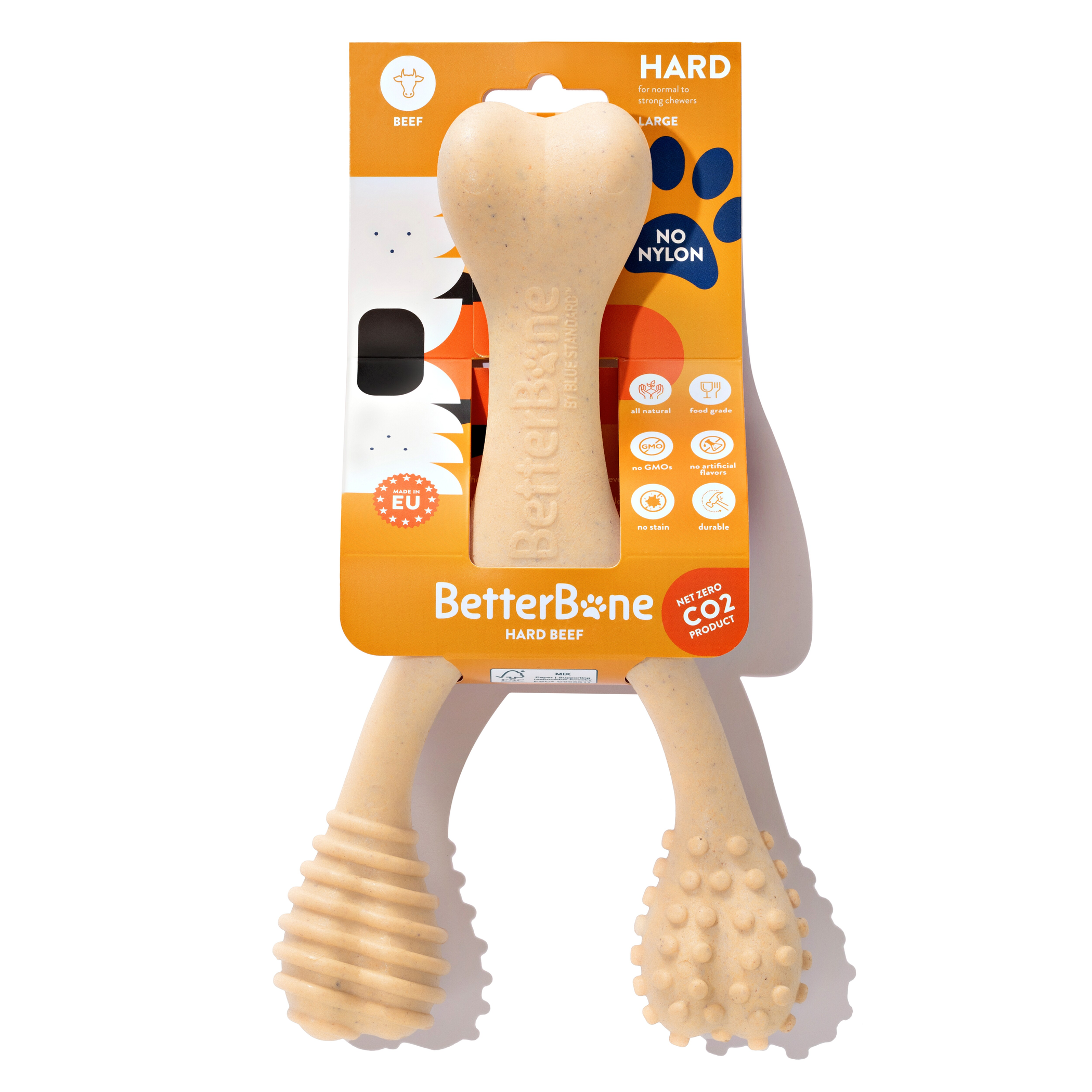 Betterbone Hard Beef Dog Chew Toy Image 1