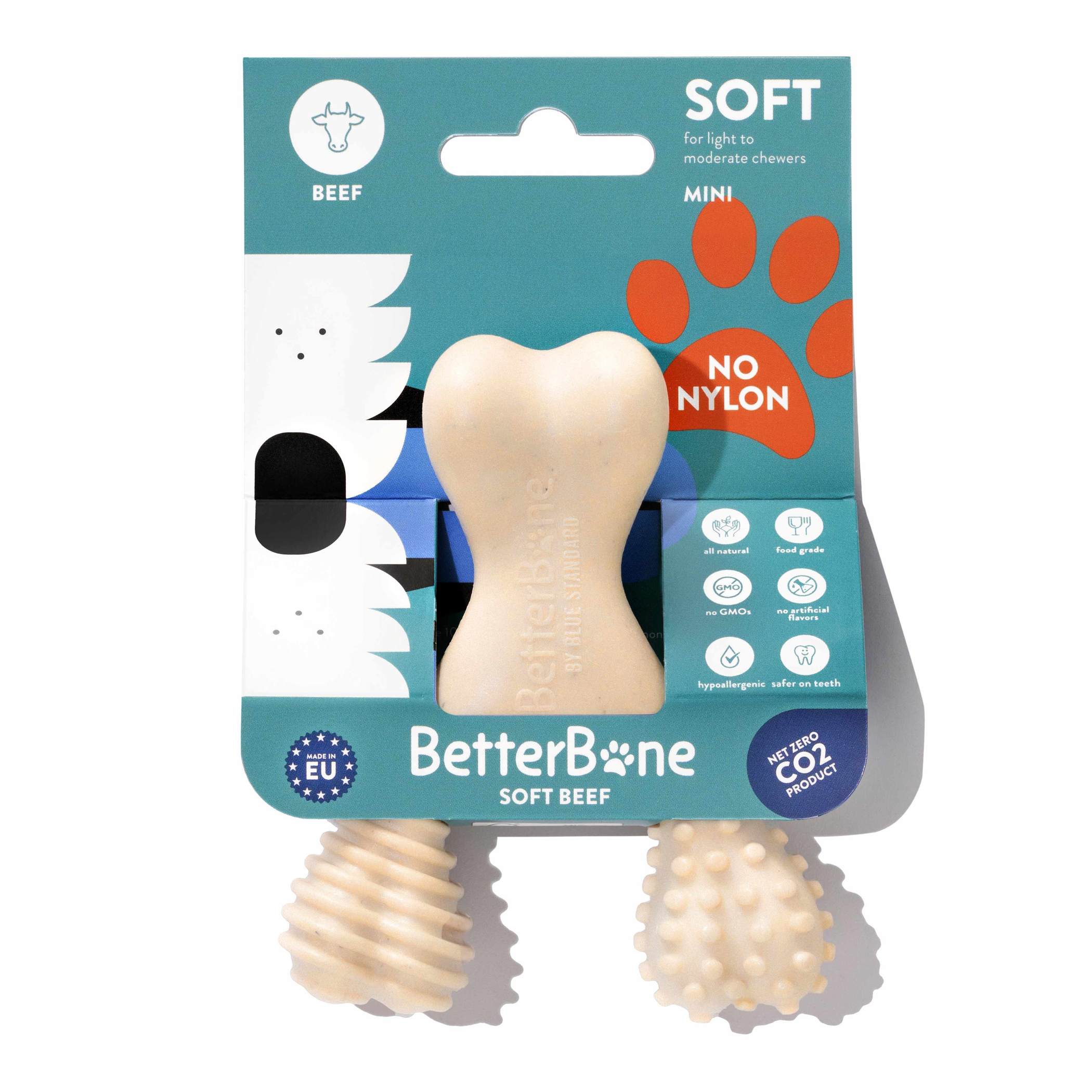 Betterbone Soft Beef Dog Chew Toy Image 1