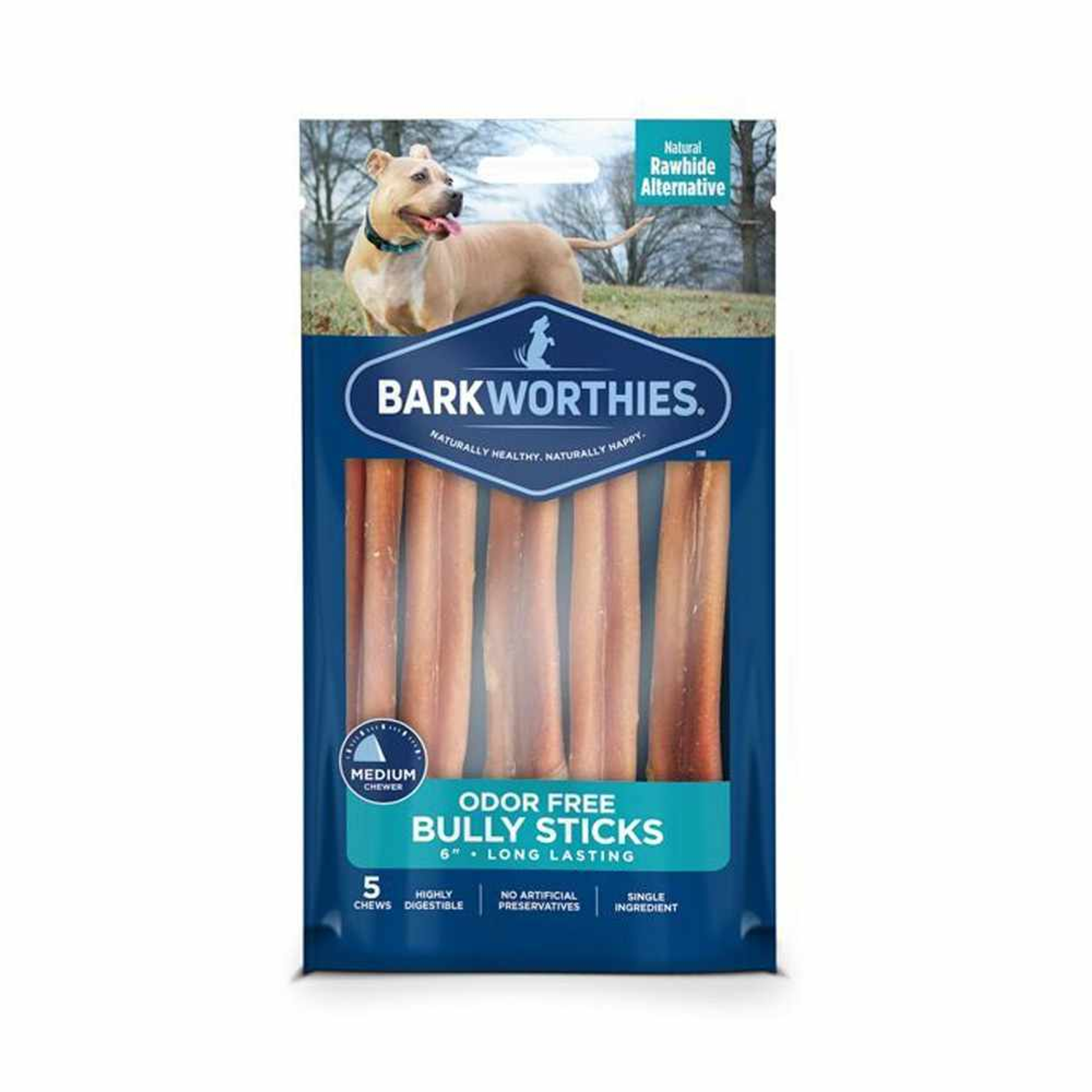Barkworthies Bully Stick - Odor Free Image 1