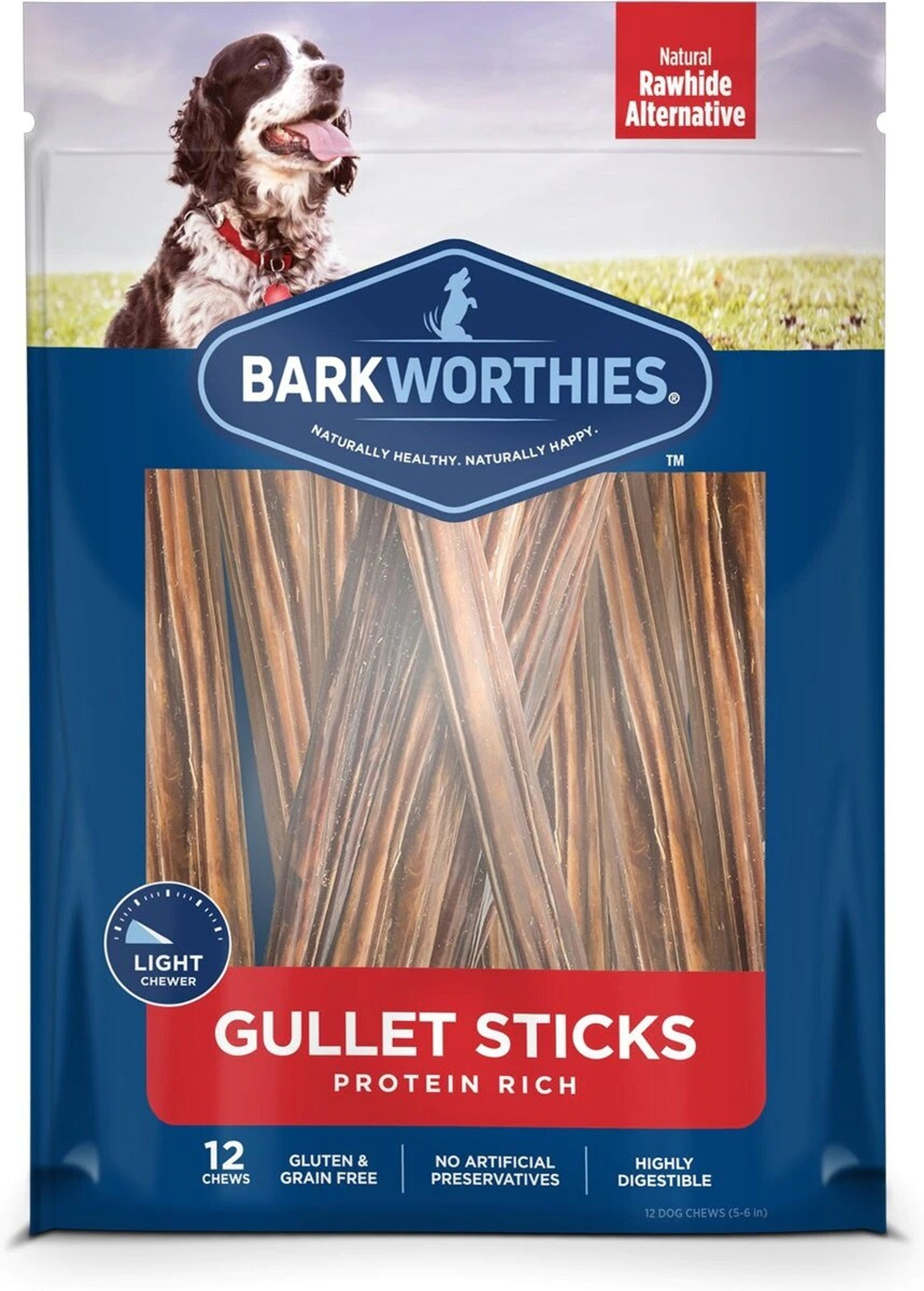 Barkworthies Beef Gullet - Sticks 6'' Image 1