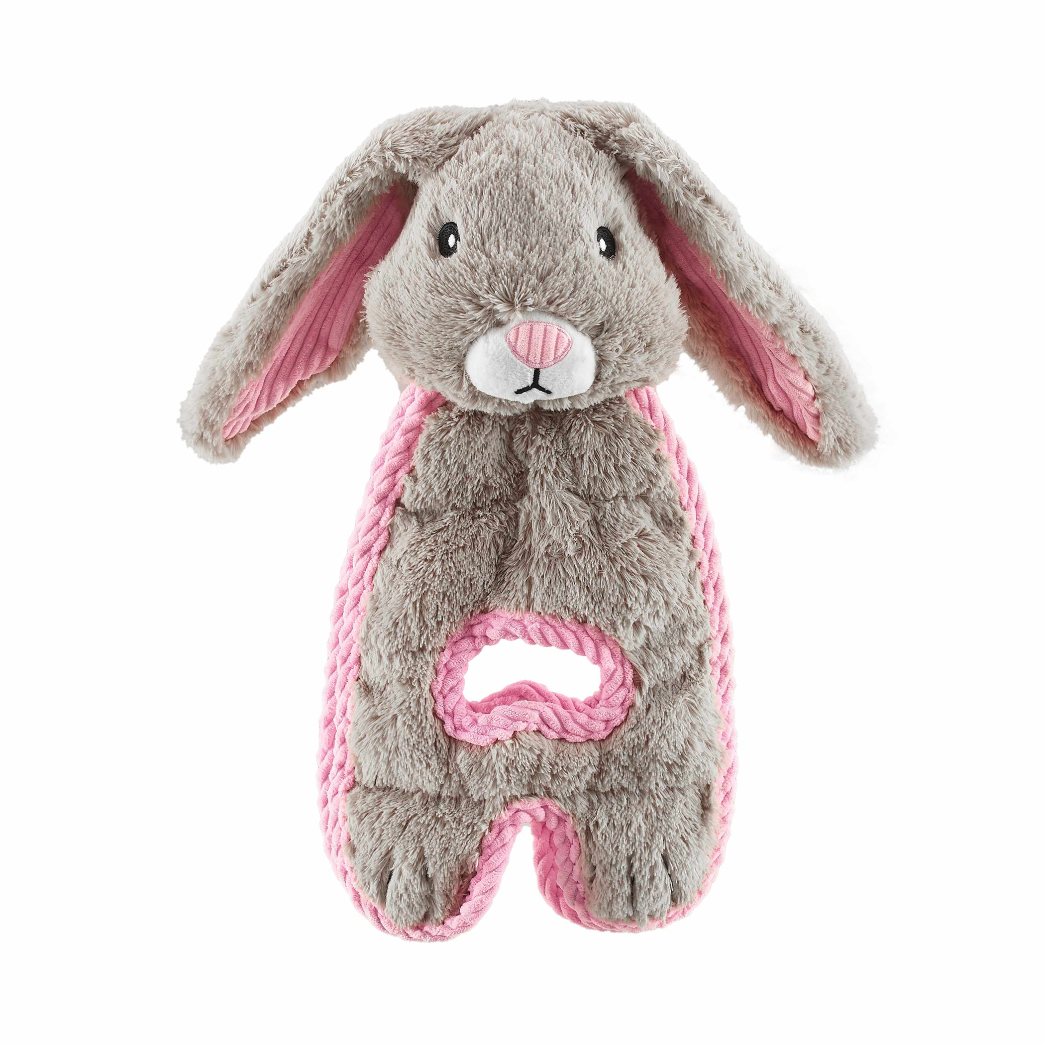Outward Hound Cuddle Tugs Bunny Plush Dog Toy Image 1