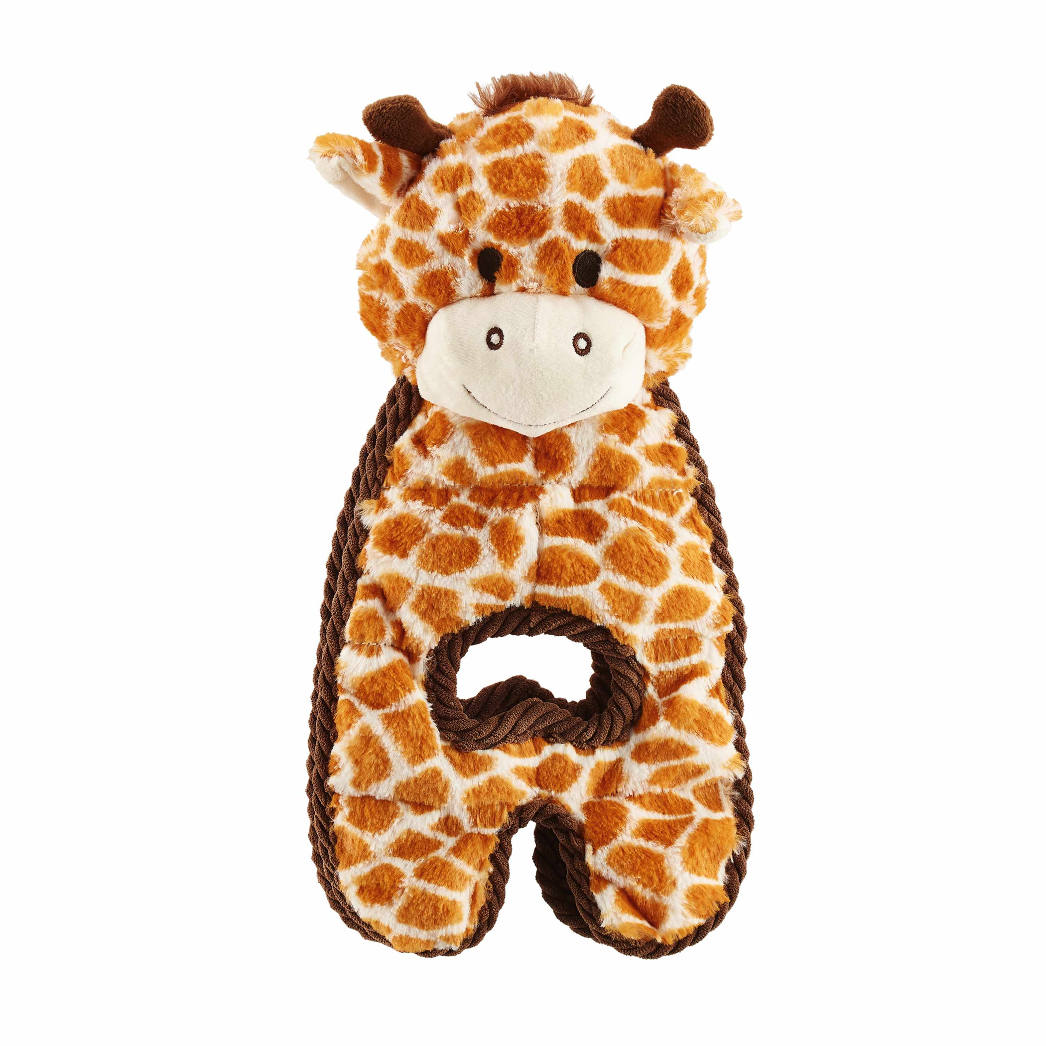 Outward Hound Cuddle Tugs Giraffe Plush Dog Toy Image 1