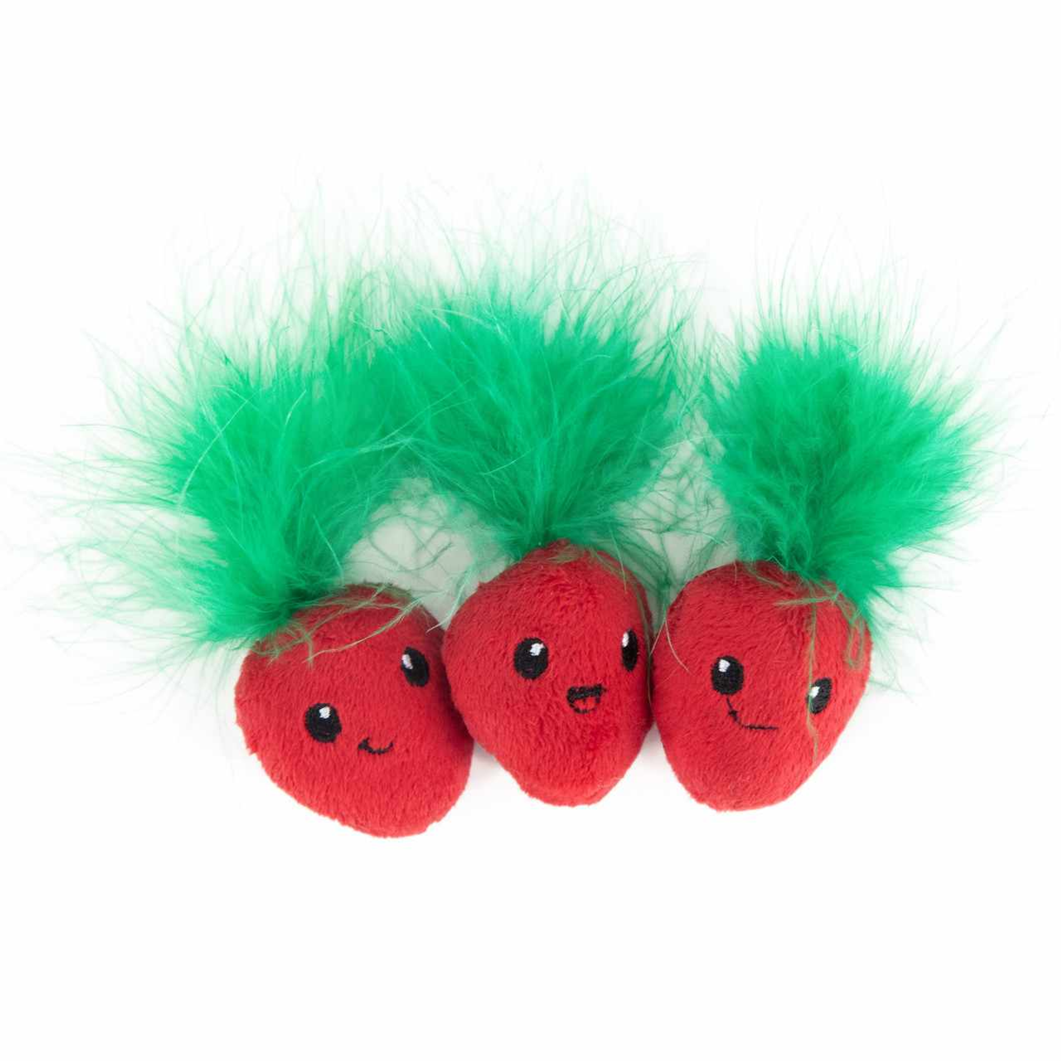 Catstages Strawbabies Cat Toy Pink 3pk Image 1