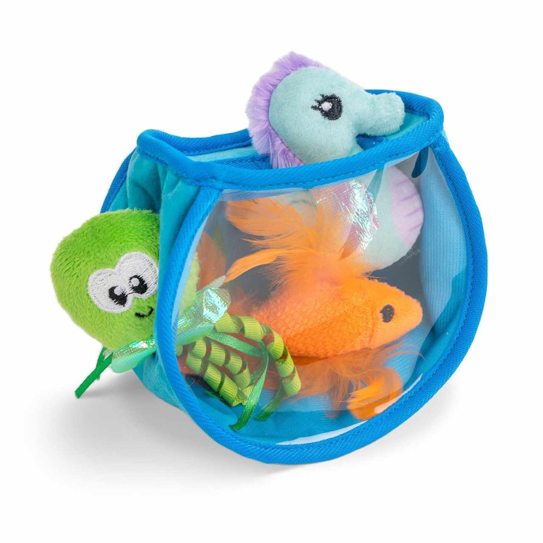Catstages Hide & Seek Fish Bowl Cat Toy Blue Image 1