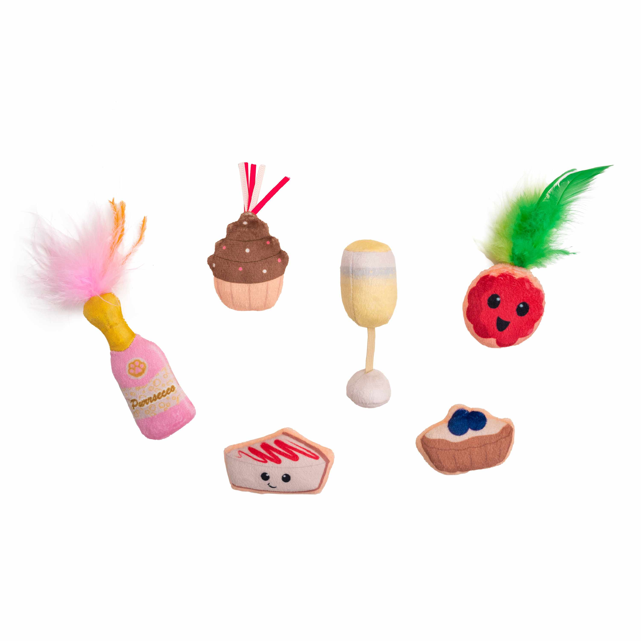 Catstages Purrsecco & Cupcakes Cat Toys 6 Pk Image 1