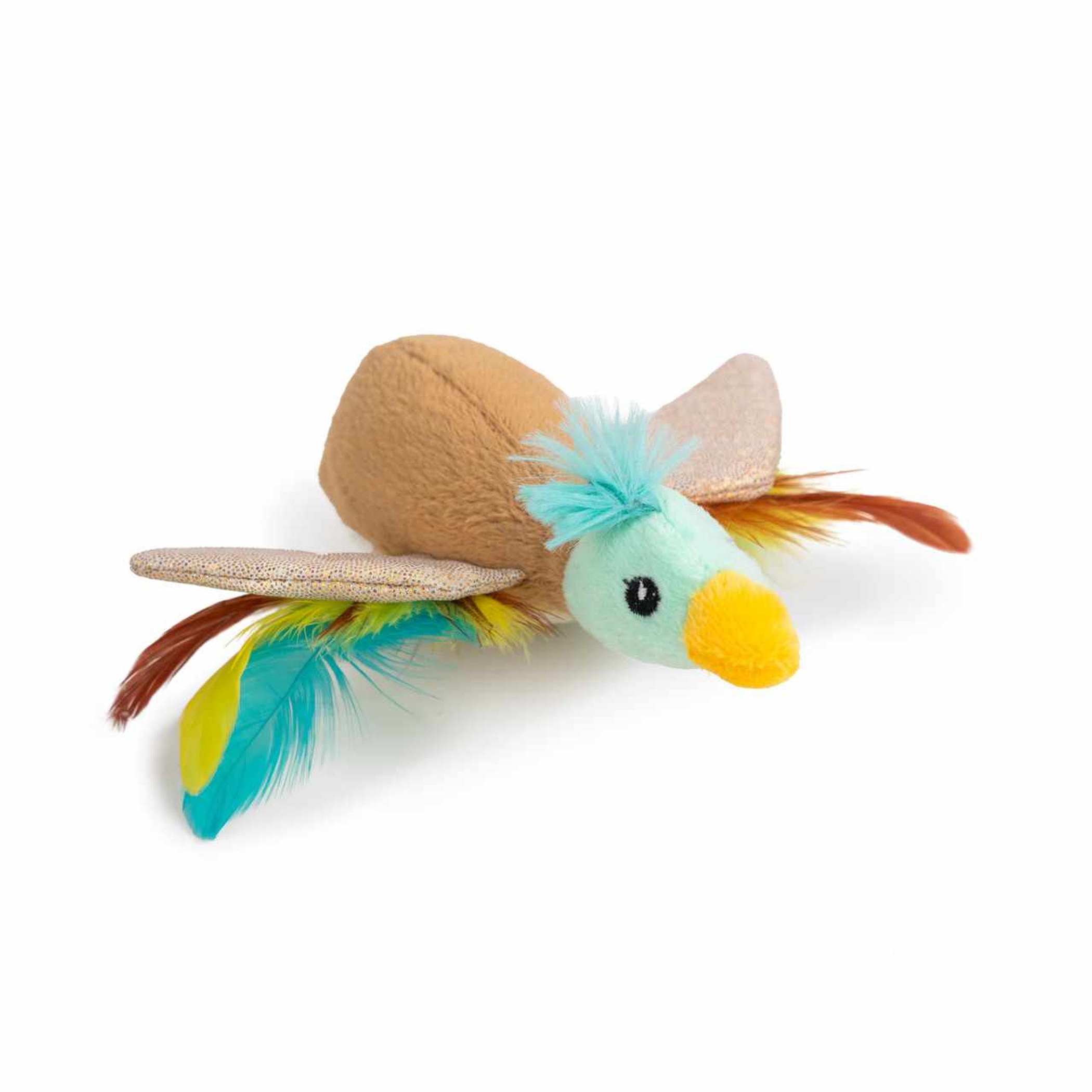 Catstages Flapperz Duck Cat Toy Brown Image 1