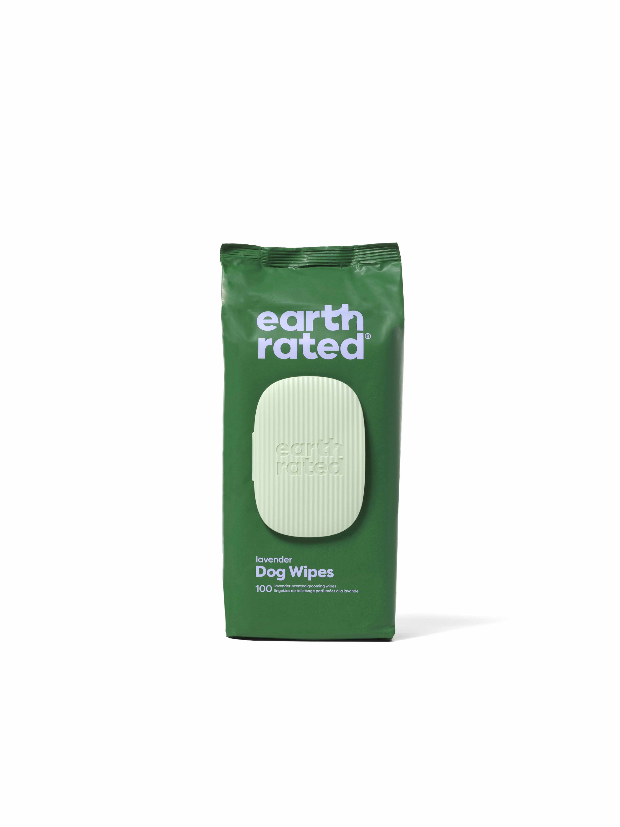 Earth Rated Lavender Dog Grooming Wipes 100ct Image 1