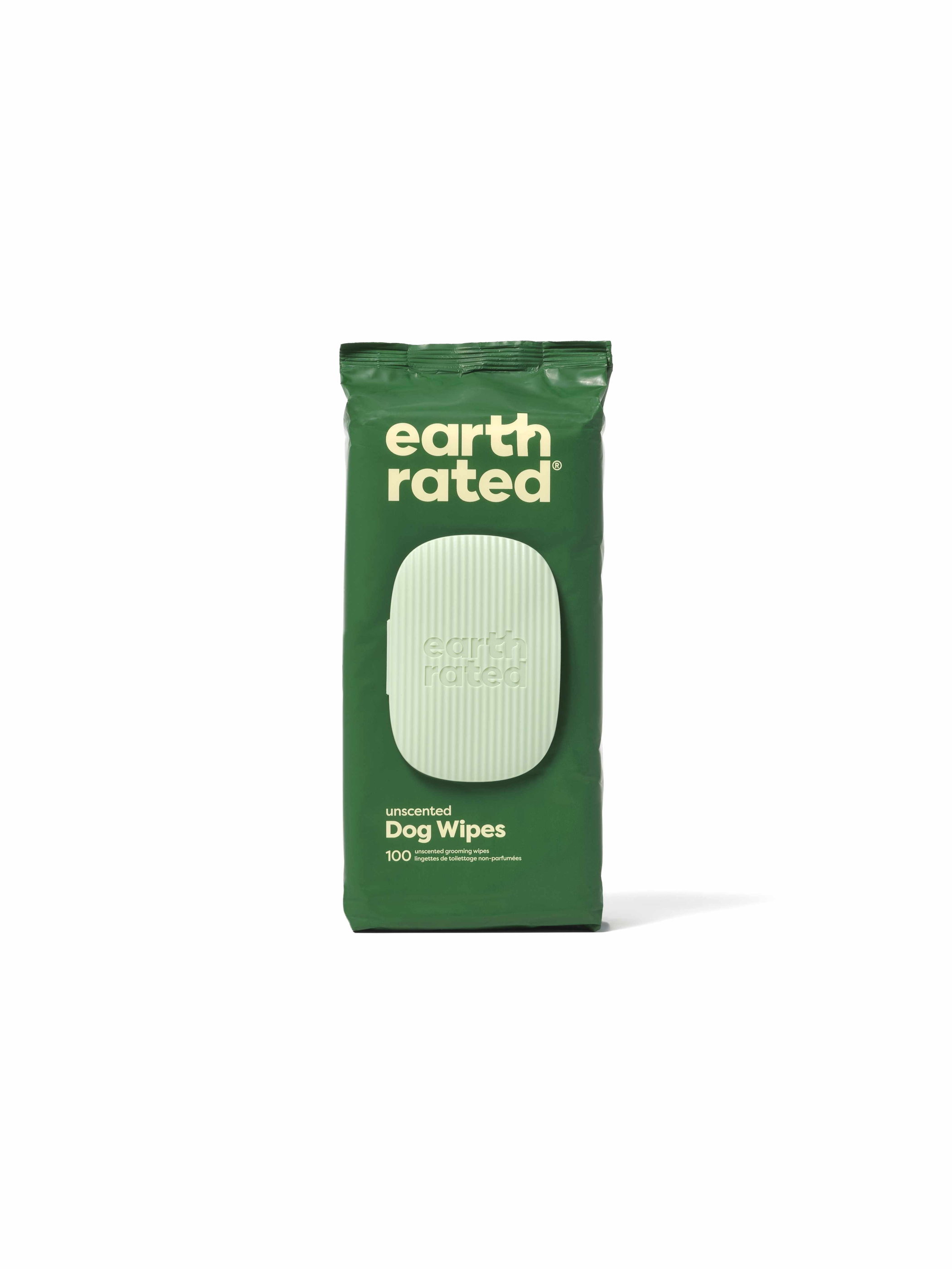 Earth Rated Unscented Dog Grooming Wipes 100ct Image 1
